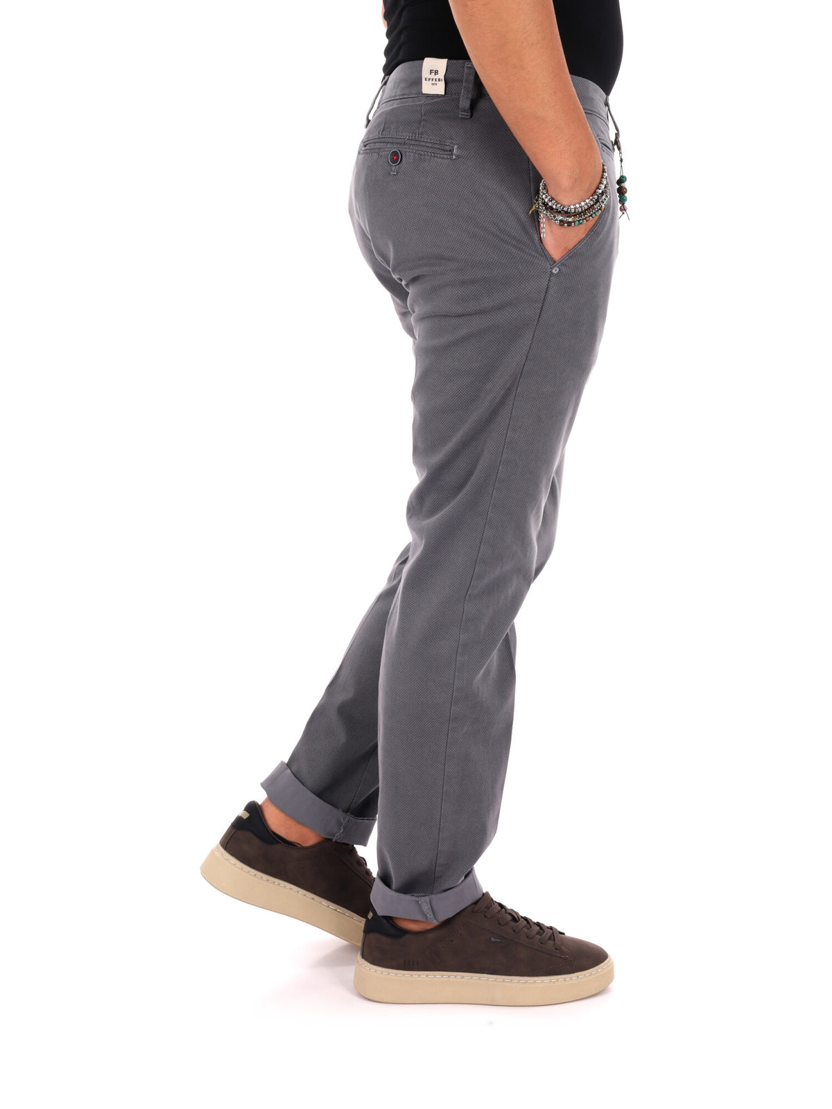 Fb Gts391, pantalone da uomo grigio