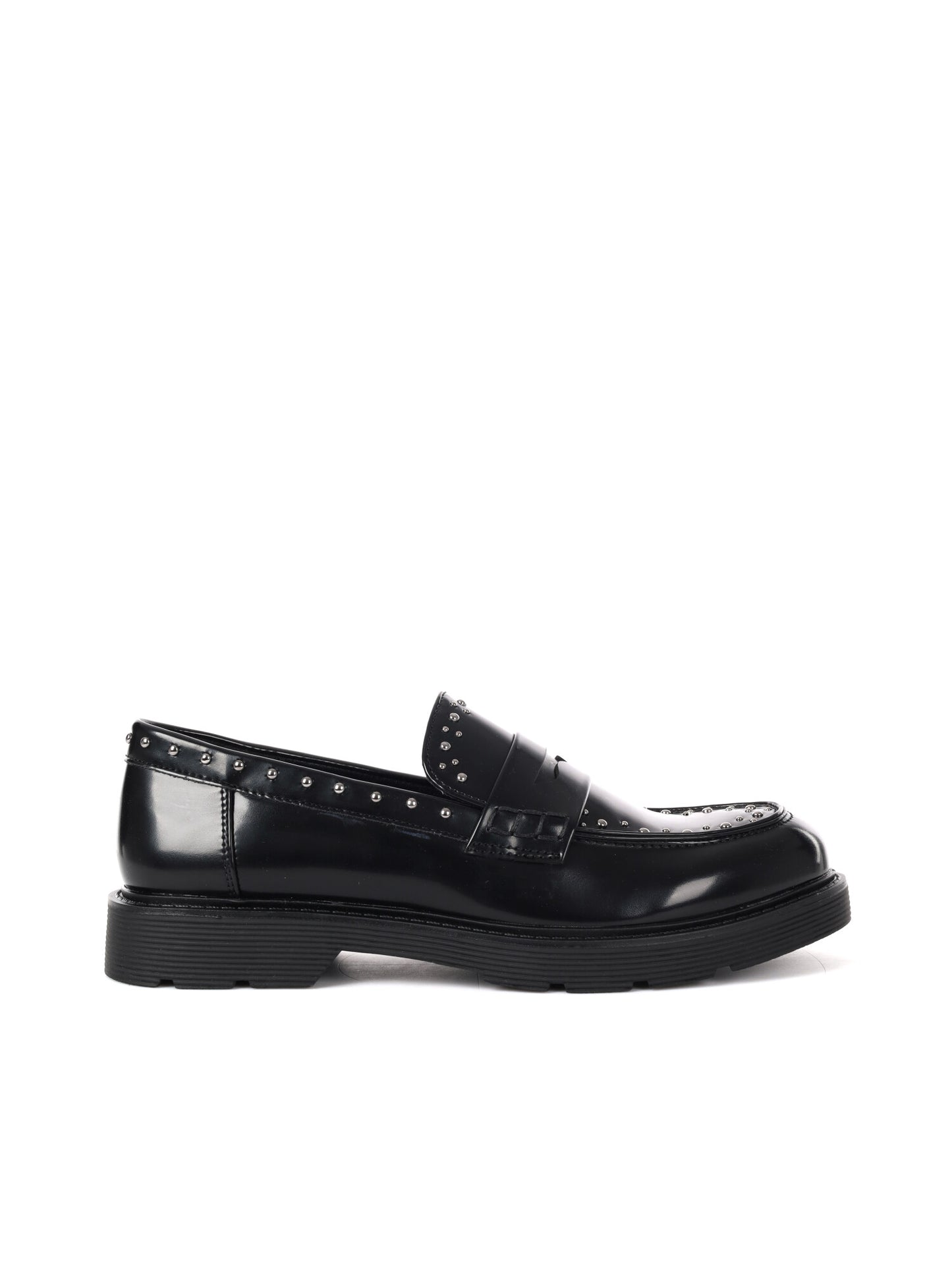 MOCASSINO CON BORCHIE CLYO' DA DONNA NERO
