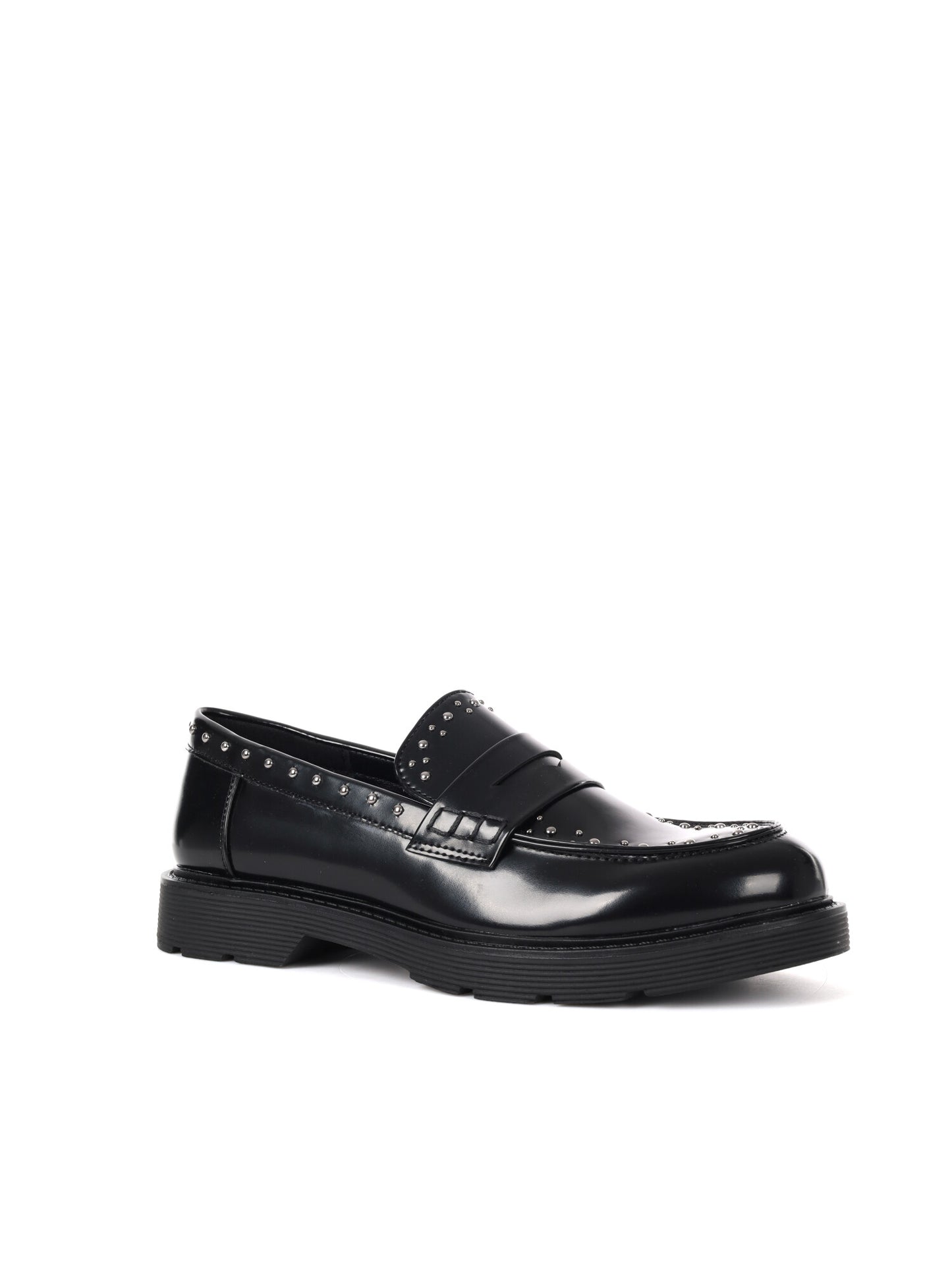 MOCASSINO CON BORCHIE CLYO' DA DONNA NERO