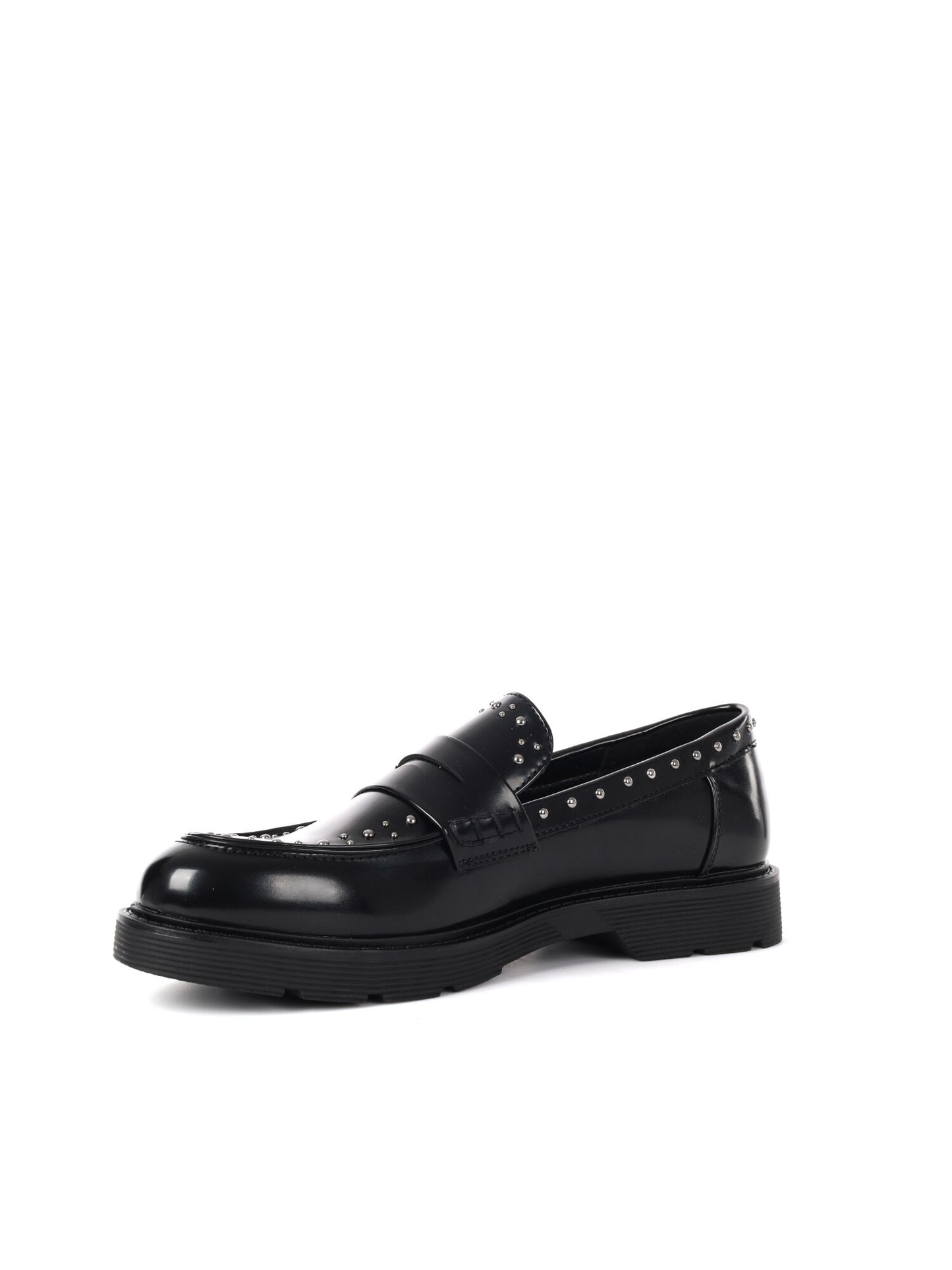 MOCASSINO CON BORCHIE CLYO' DA DONNA NERO