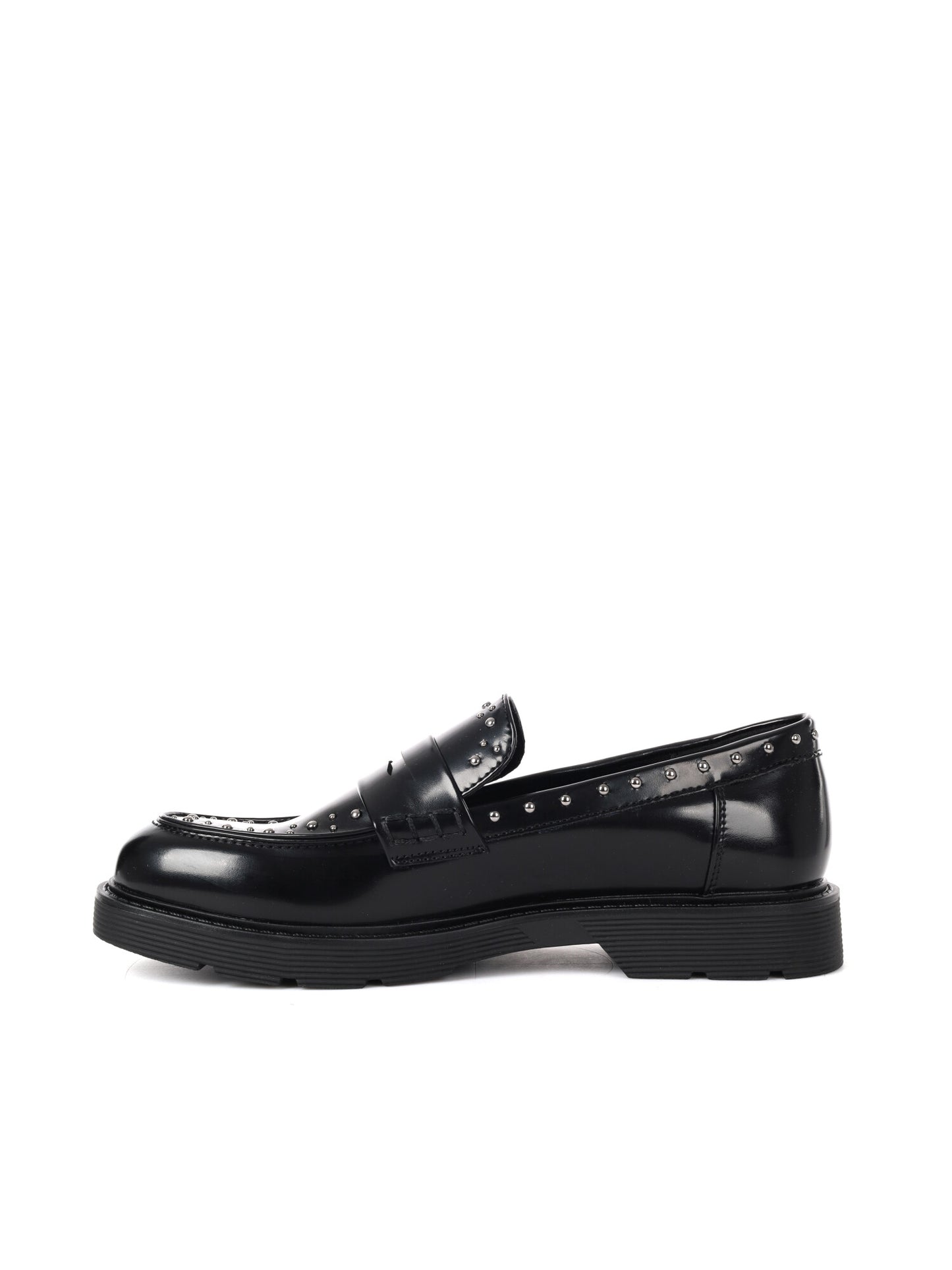 MOCASSINO CON BORCHIE CLYO' DA DONNA NERO