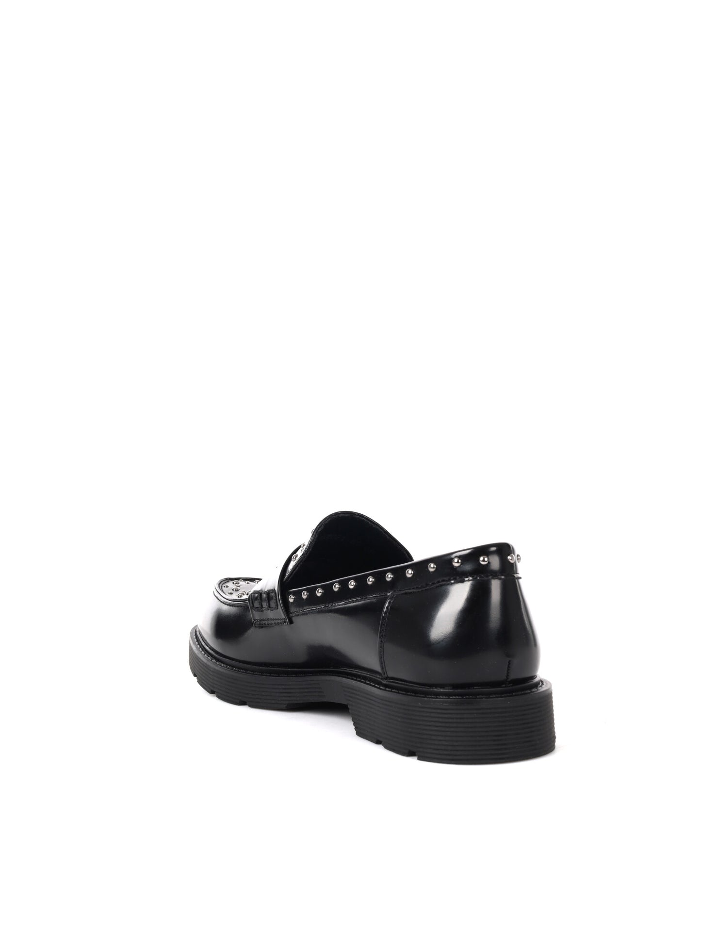 MOCASSINO CON BORCHIE CLYO' DA DONNA NERO