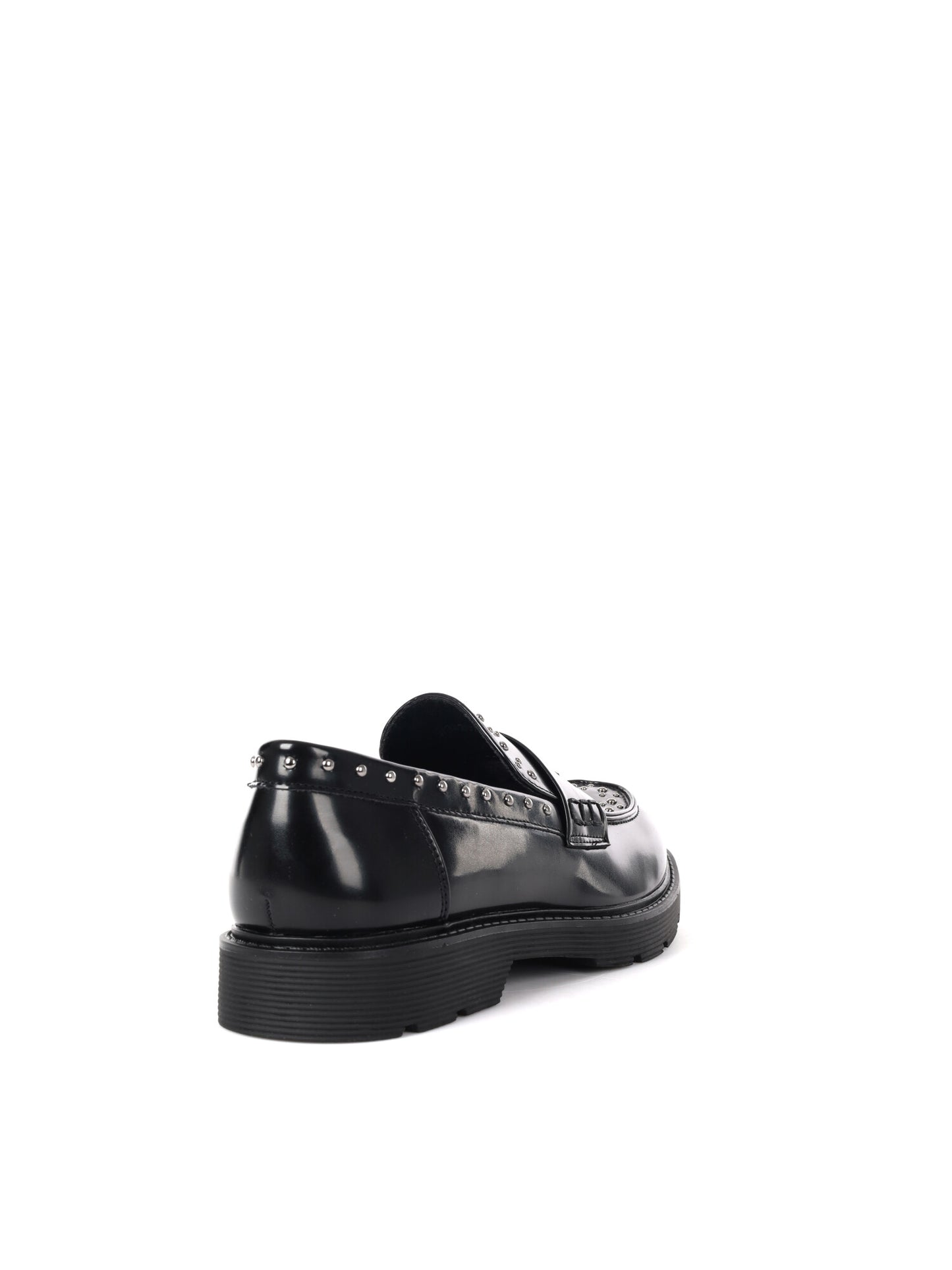 MOCASSINO CON BORCHIE CLYO' DA DONNA NERO