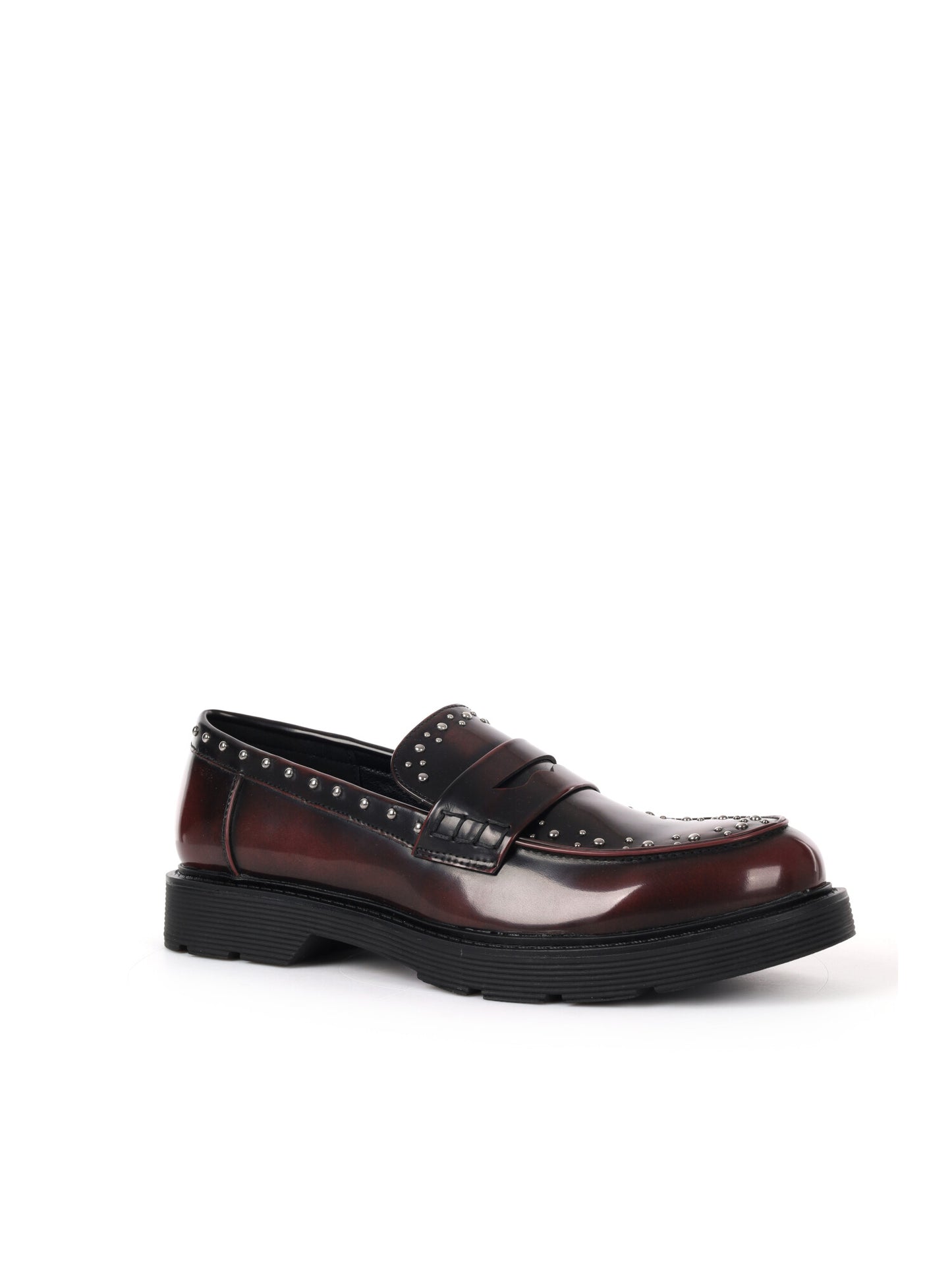 MOCASSINO CON BORCHIE CLYO' DA DONNA BORDEAUX