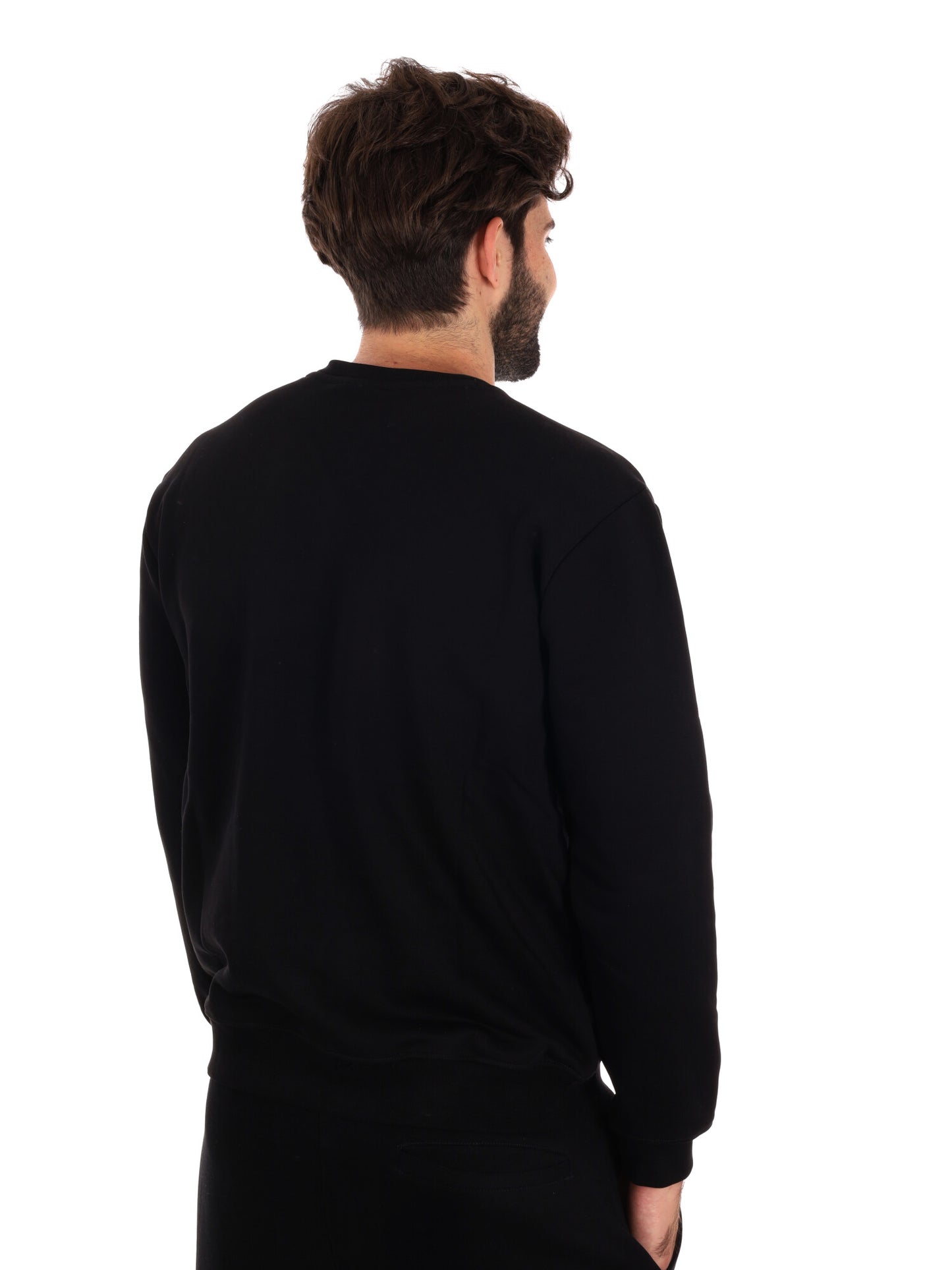 FELPA GIROCOLLO ICON DA UOMO NERO