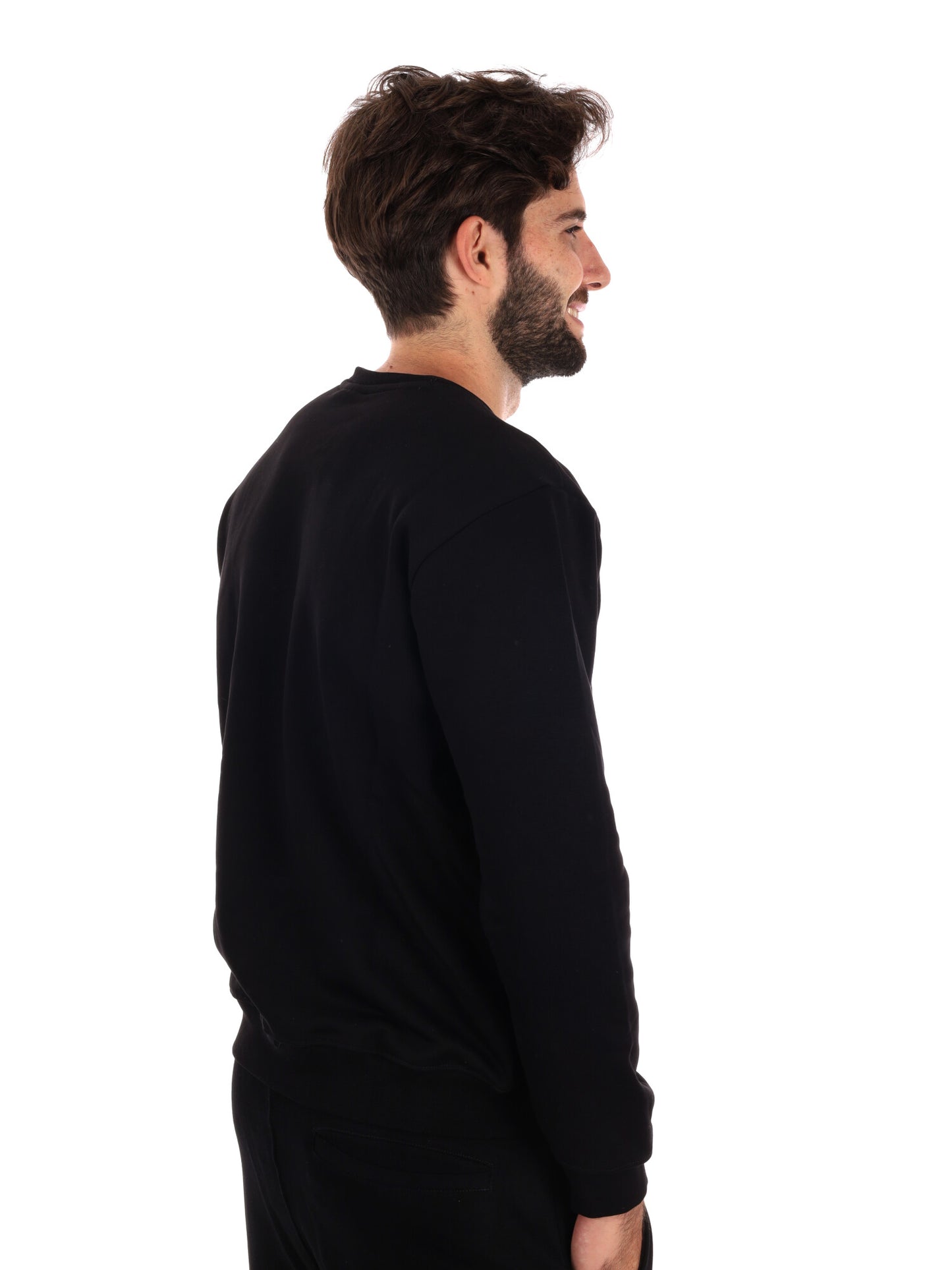 FELPA GIROCOLLO ICON DA UOMO NERO