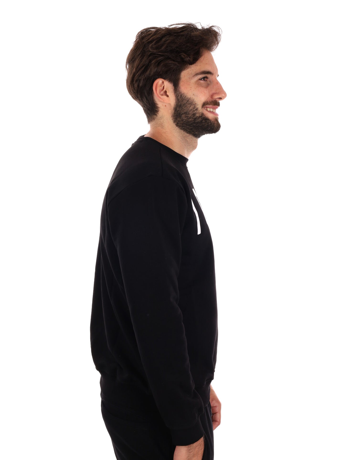 FELPA GIROCOLLO ICON DA UOMO NERO