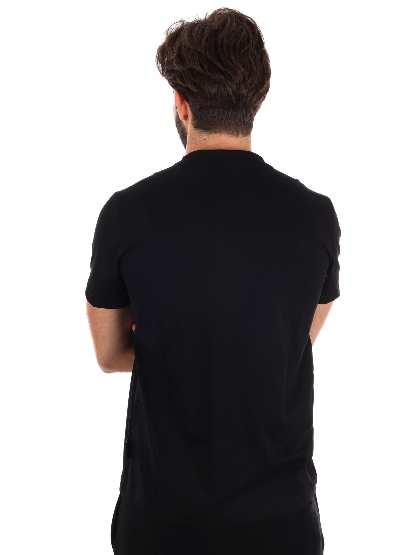 T-SHIRT CON MAXI LOGO ICON DA UOMO NERO