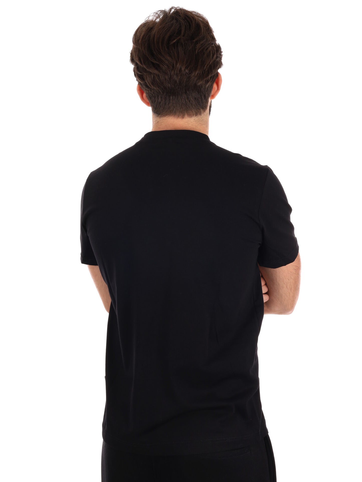 T-SHIRT CON MAXI LOGO ICON DA UOMO NERO