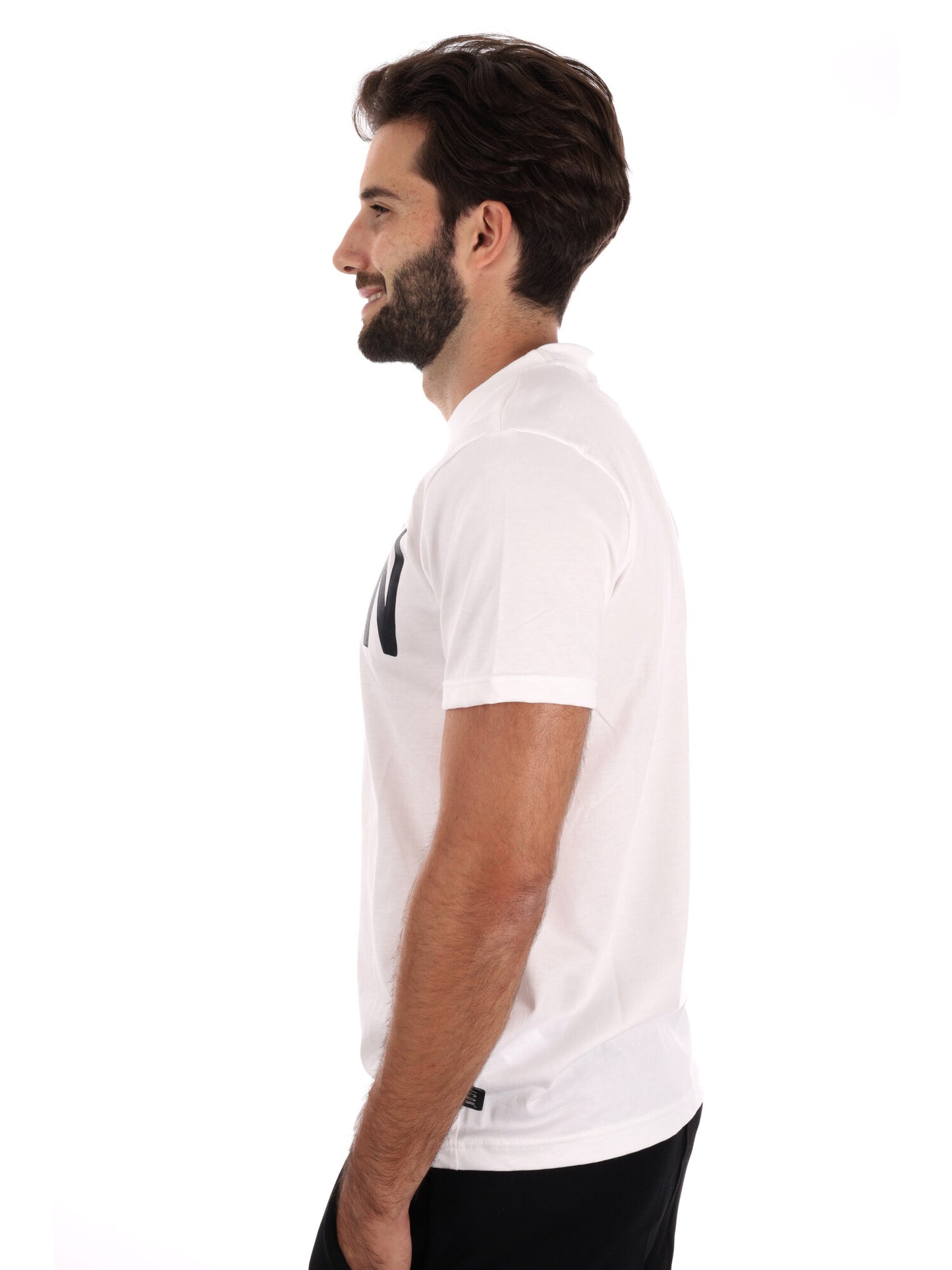 T-SHIRT CON MAXI LOGO ICON DA UOMO BIANCO