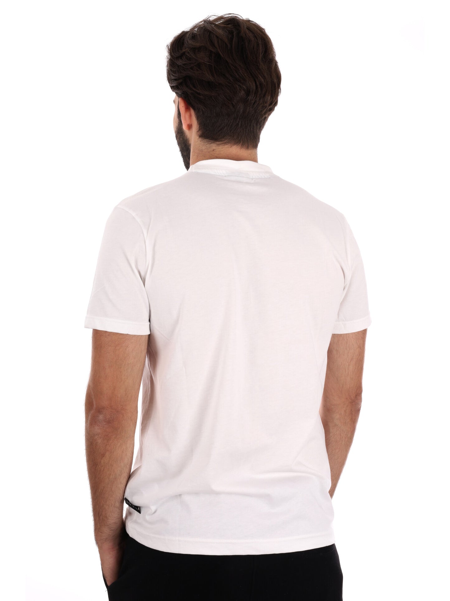 T-SHIRT CON MAXI LOGO ICON DA UOMO BIANCO