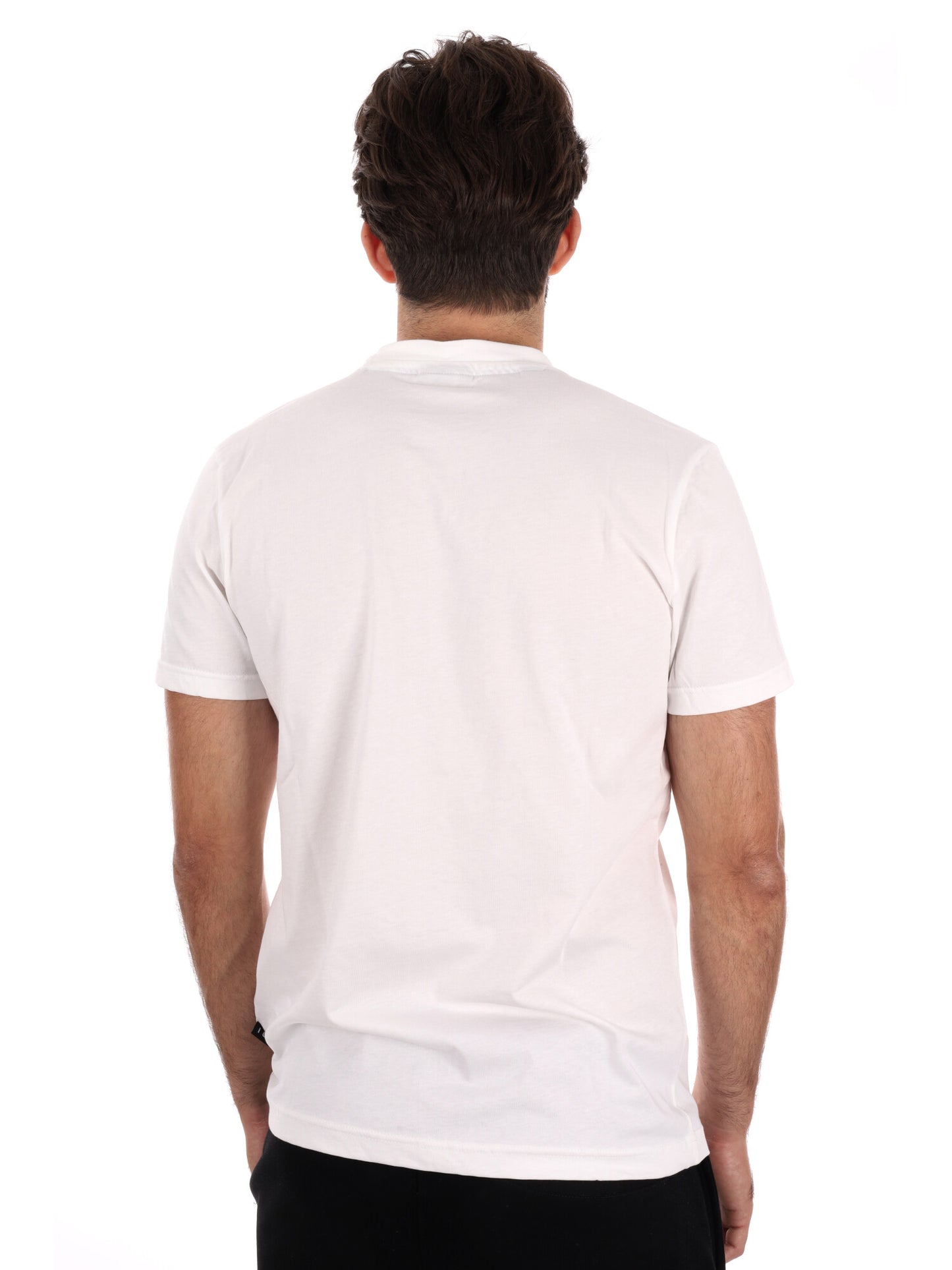 T-SHIRT CON MAXI LOGO ICON DA UOMO BIANCO