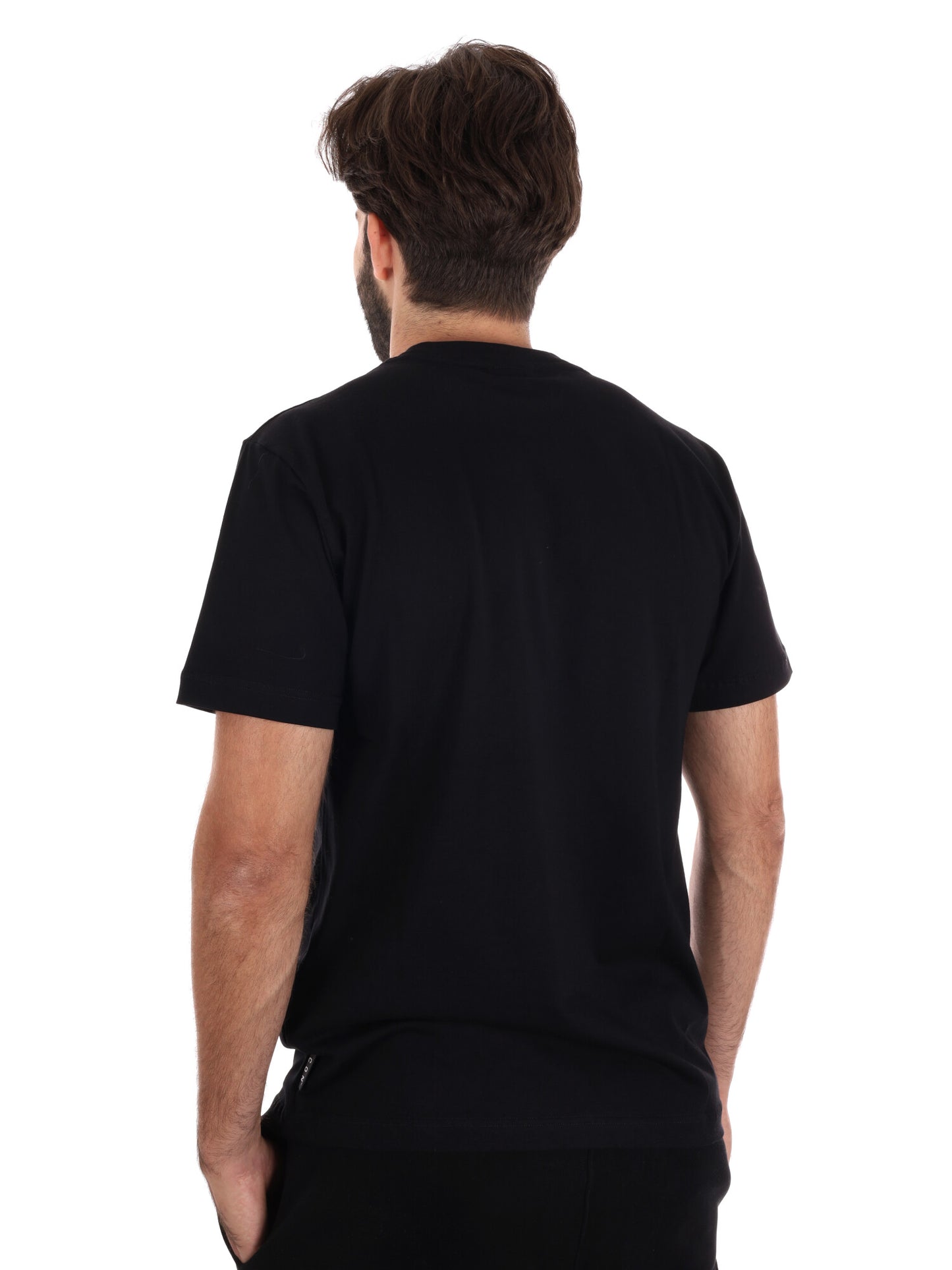 T-SHIRT ICON DA UOMO NERO BIANCO