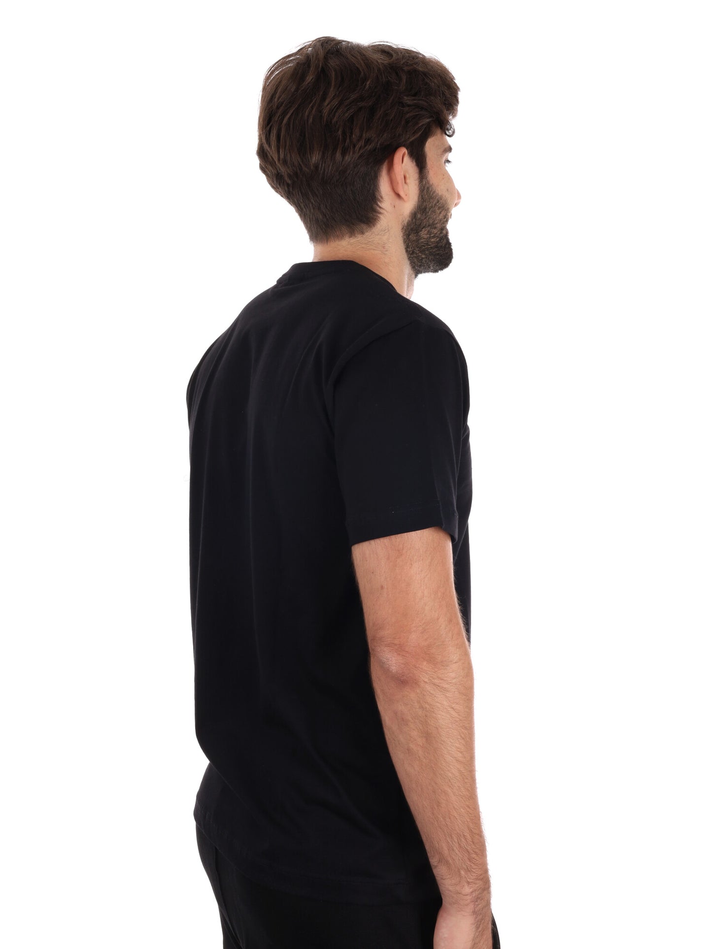 T-SHIRT ICON DA UOMO NERO BIANCO