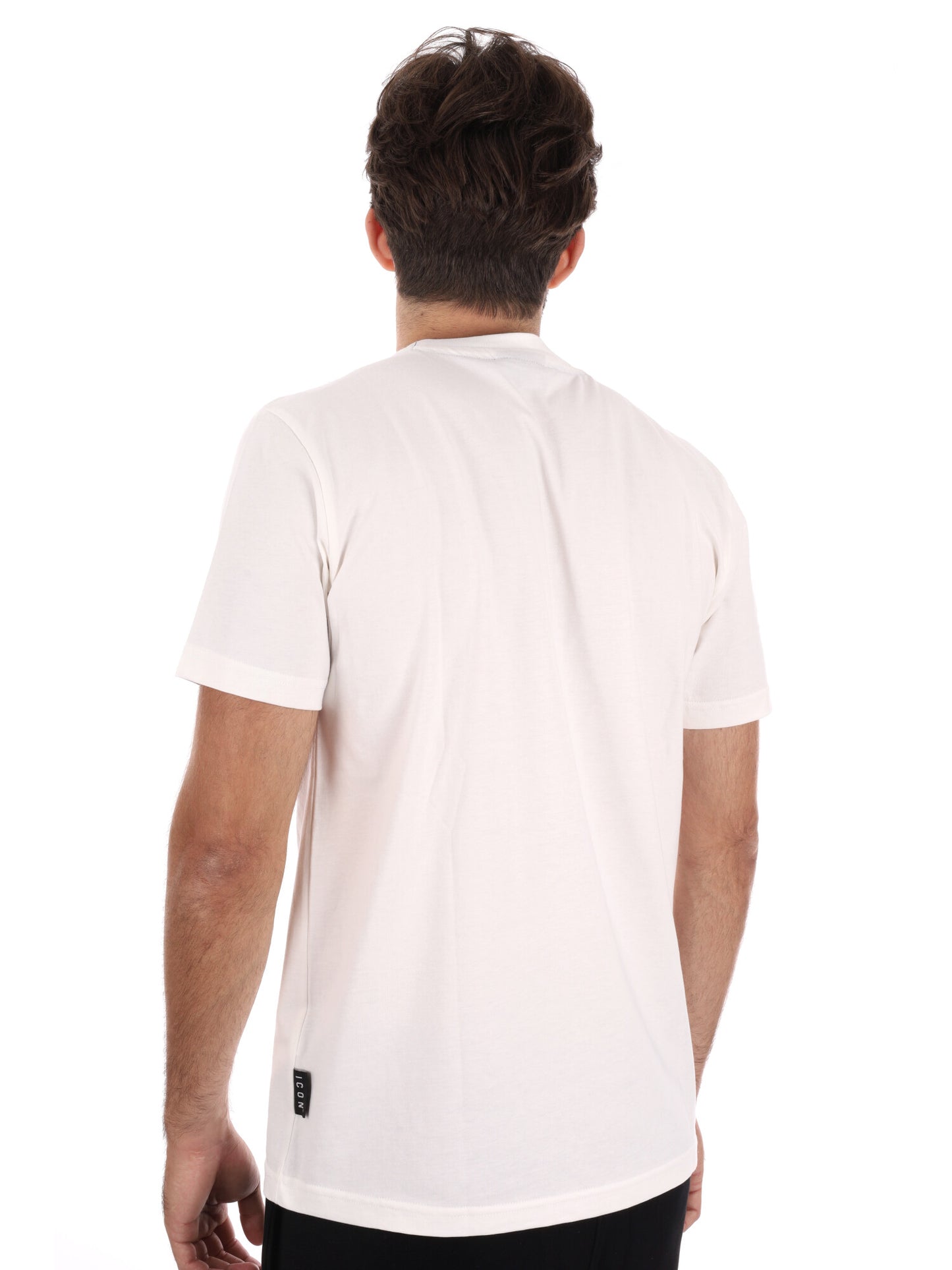 T-SHIRT ICON DA UOMO BIANCO NERO