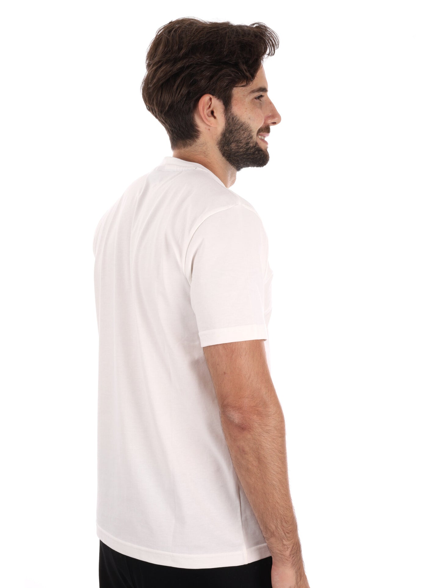 T-SHIRT ICON DA UOMO BIANCO NERO