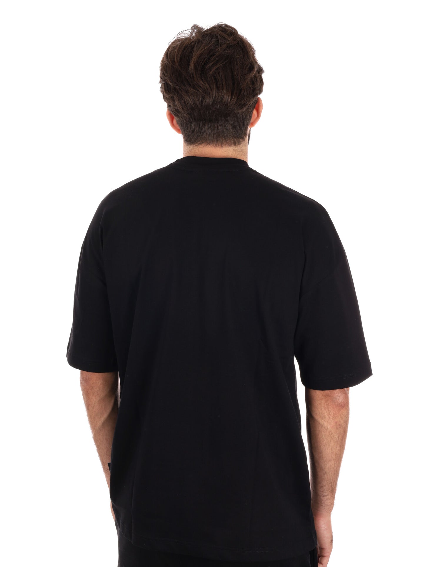 T-SHIRT CONCOLLETTO ICON DA UOMO NERO