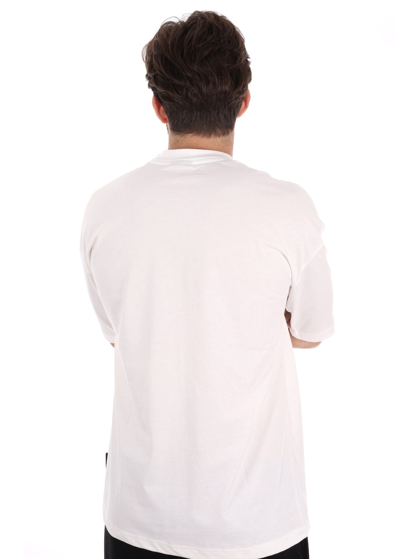 T-SHIRT CONCOLLETTO ICON DA UOMO BIANCO
