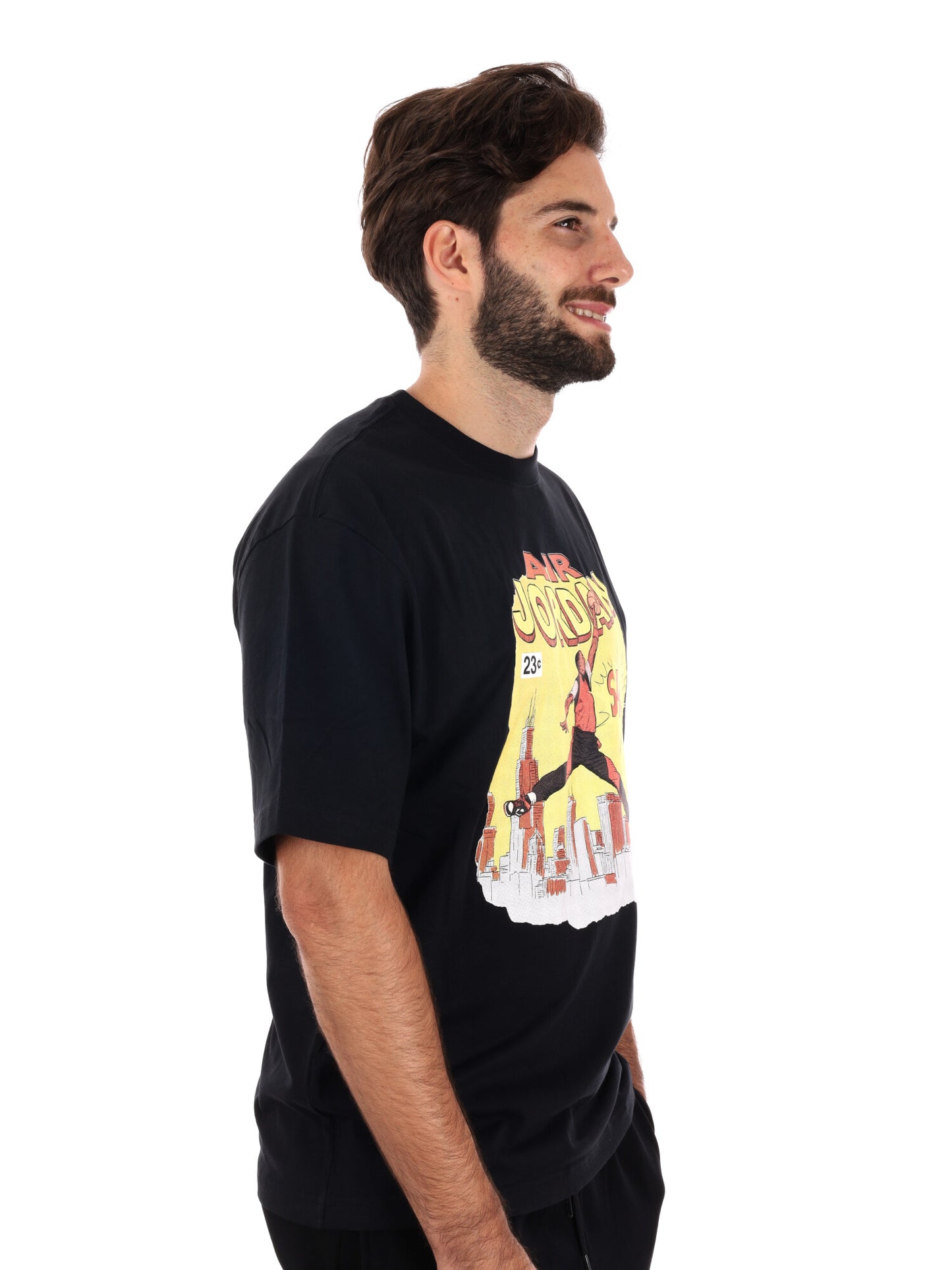 T-SHIRT COMIC JORDAN DA UOMO NERO