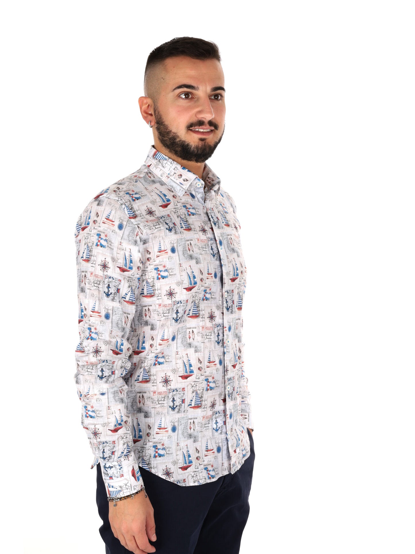 Camicia Ispica FB da Uomo multicolore, stile fresco e raffinato