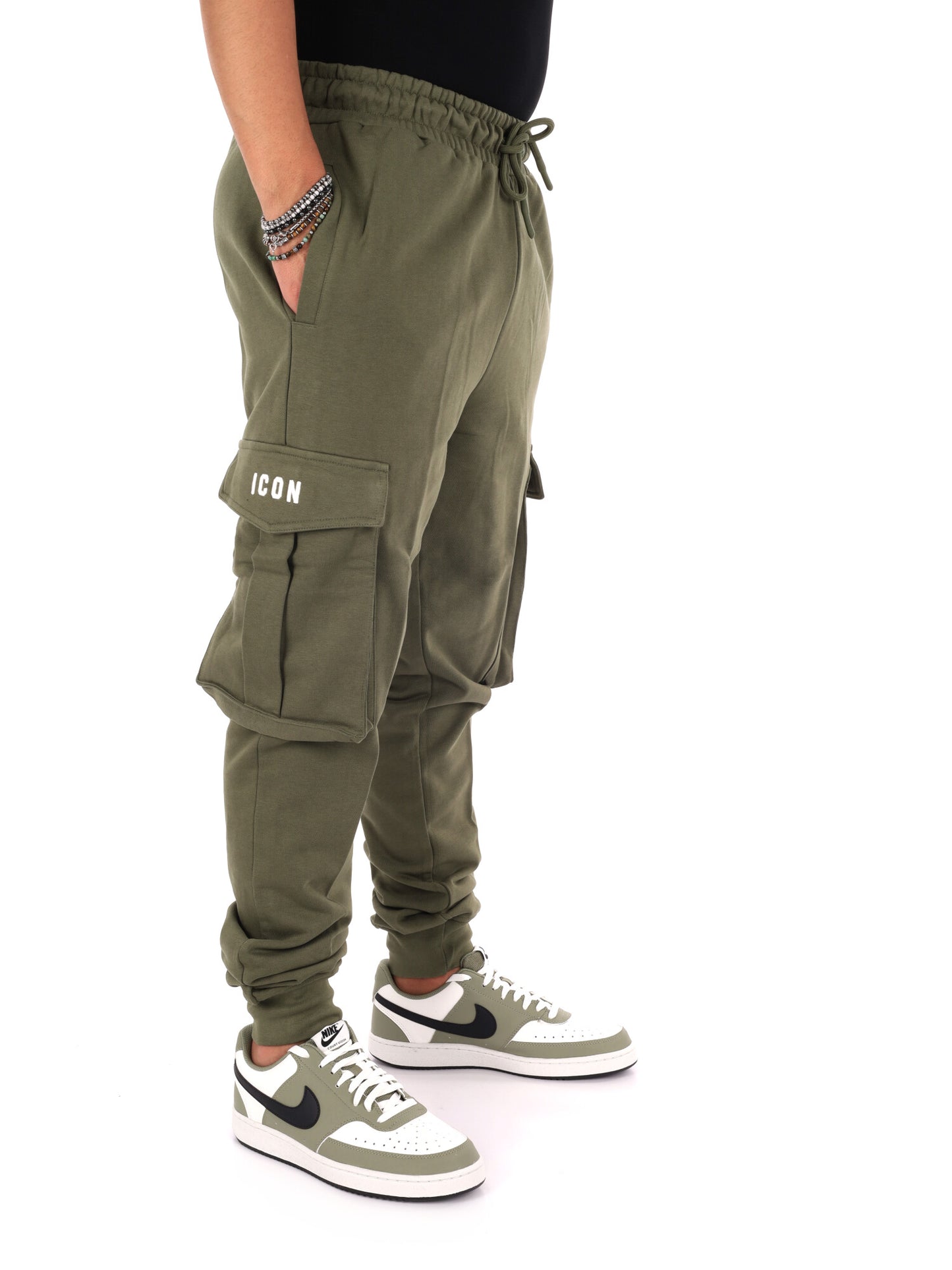Icon Iuprep003 Verde, pantalone da uomo verde