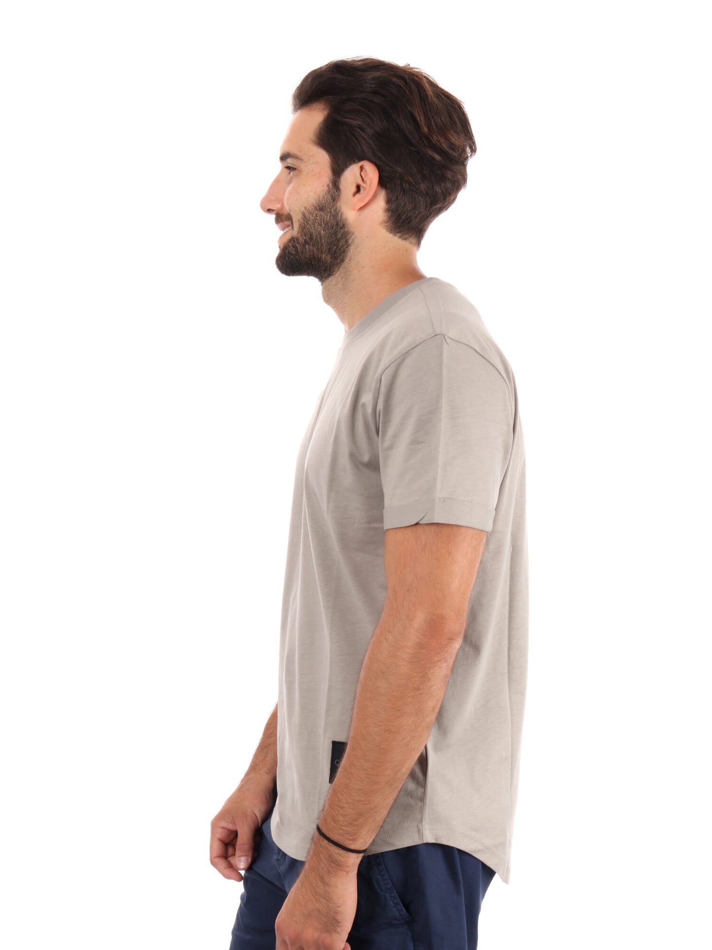 T-SHIRT CLASSIC CALVIN KLEIN JEANS DA UOMO BEIGE
