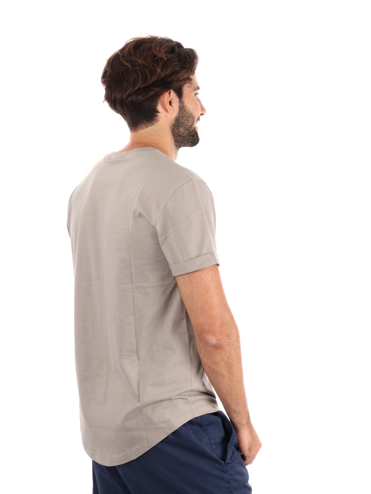 T-SHIRT CLASSIC CALVIN KLEIN JEANS DA UOMO BEIGE