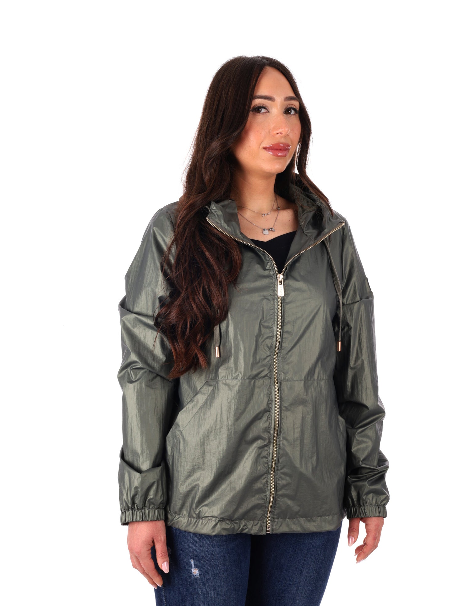Yes-Zee giubbotto donna verde primaverile