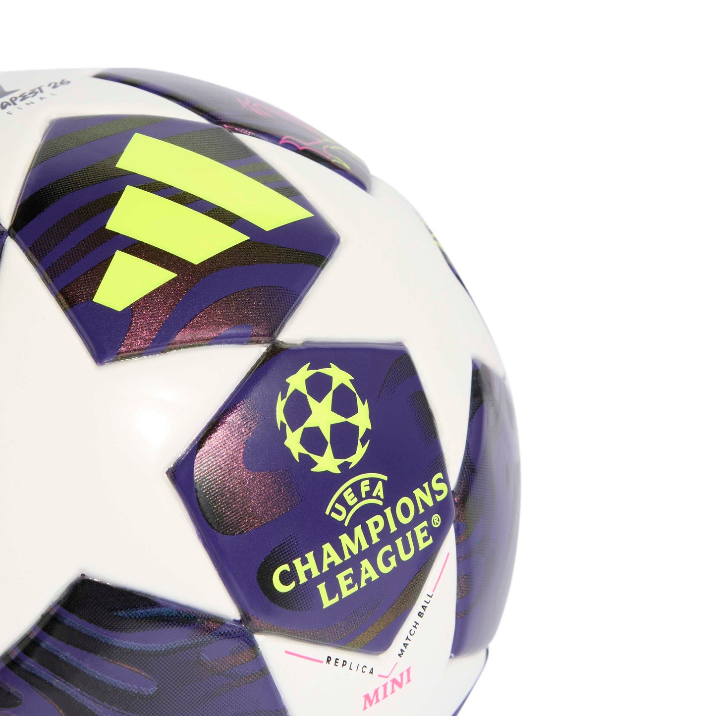 Mini pallone da calcio viola Adidas Champions League per bambini