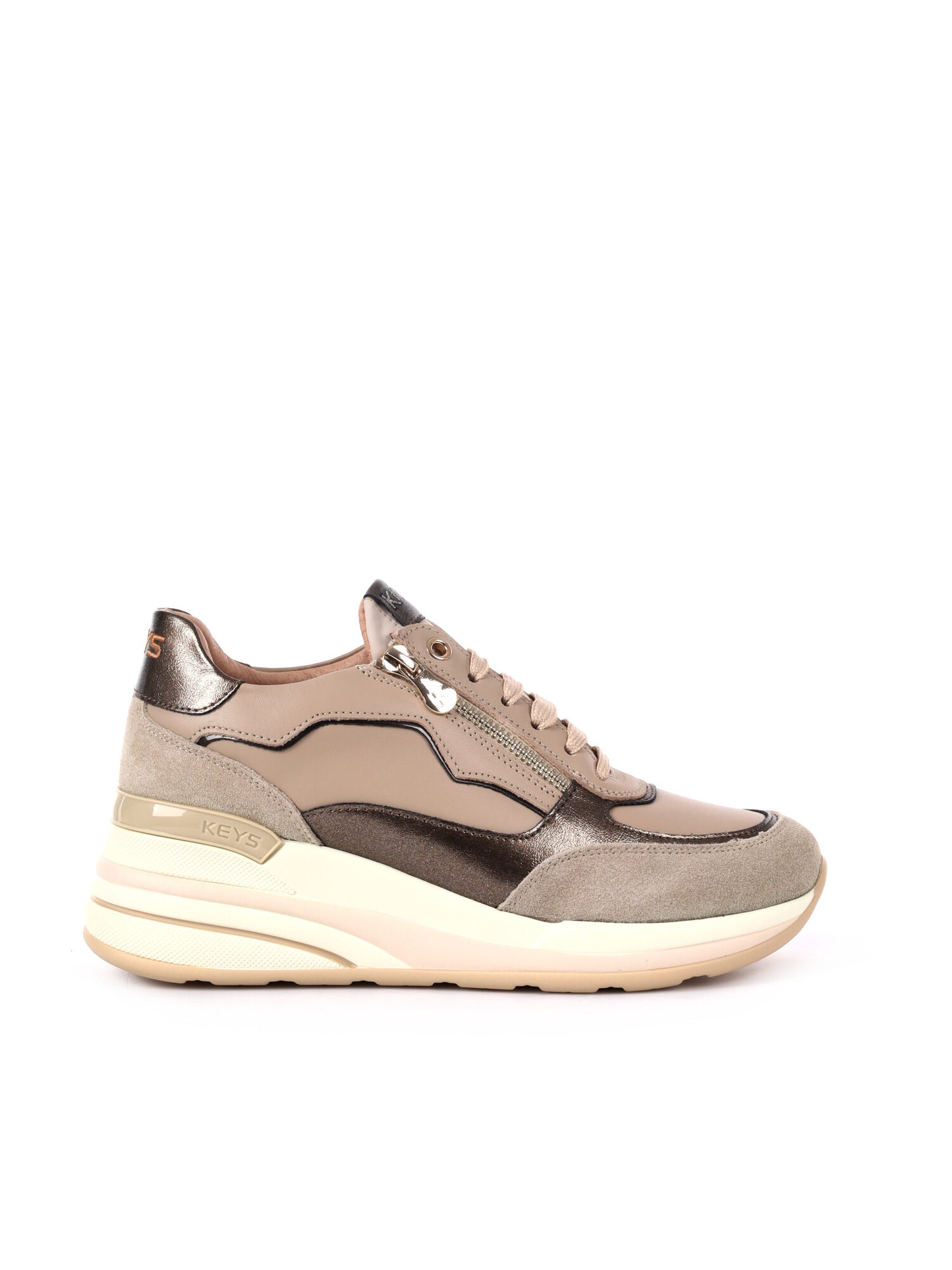 SNEAKERS CON ZEPPA PREMIUM KEYS DONNA BEIGE