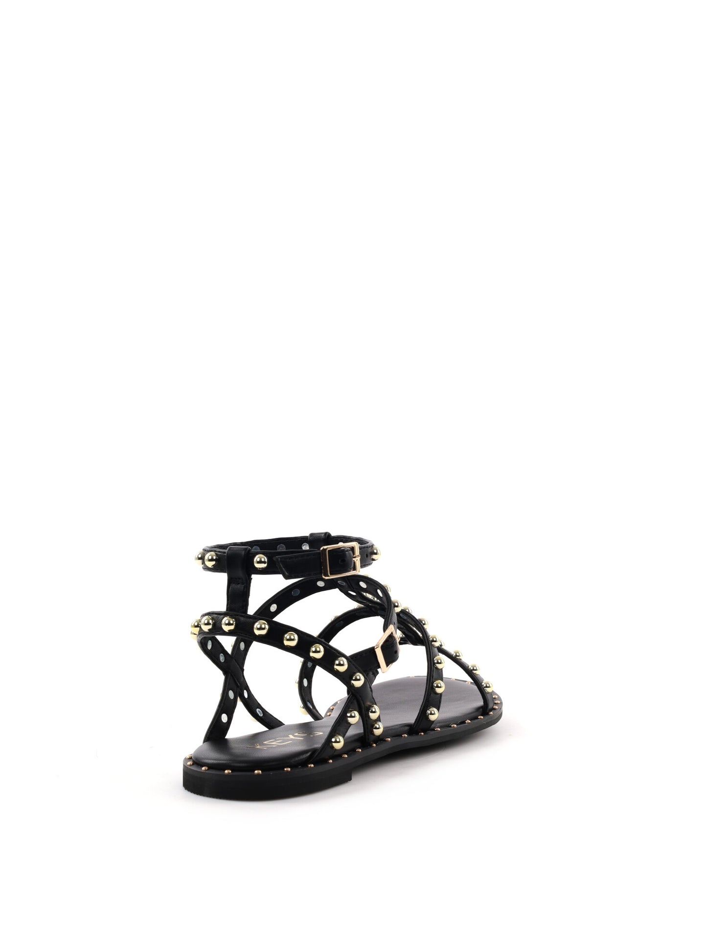 Sandali donna Keys Buckle in nero elegante