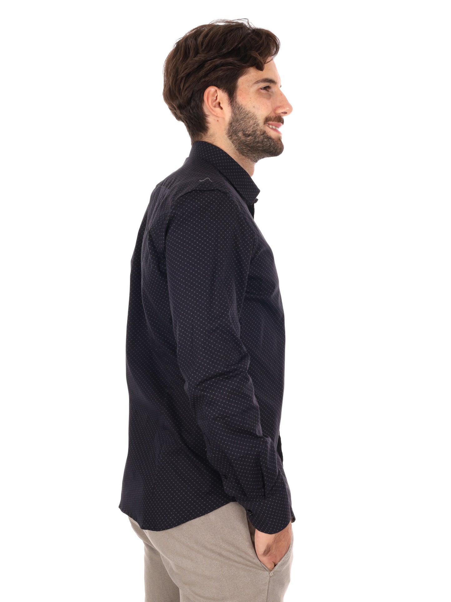 CAMICIA LIPSIA FB DA UOMO NERO