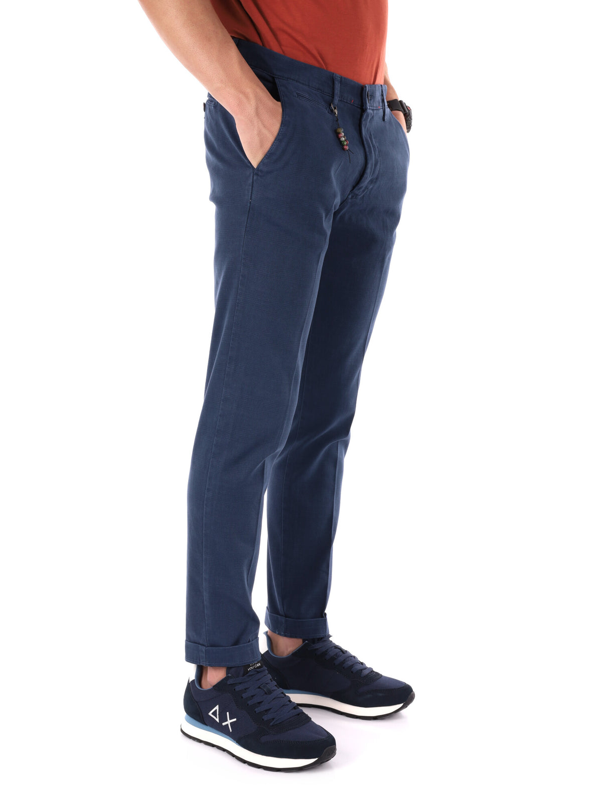 Fb panta fantasia pantalone da uomo indaco