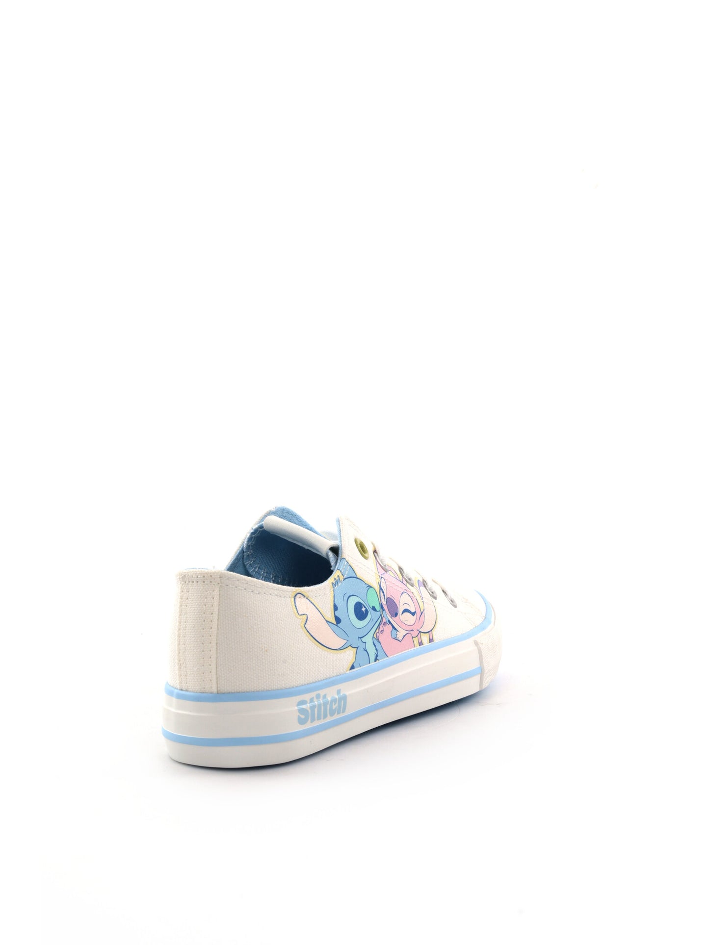Leomil Stitch, sneakers in tela bianche per bambini