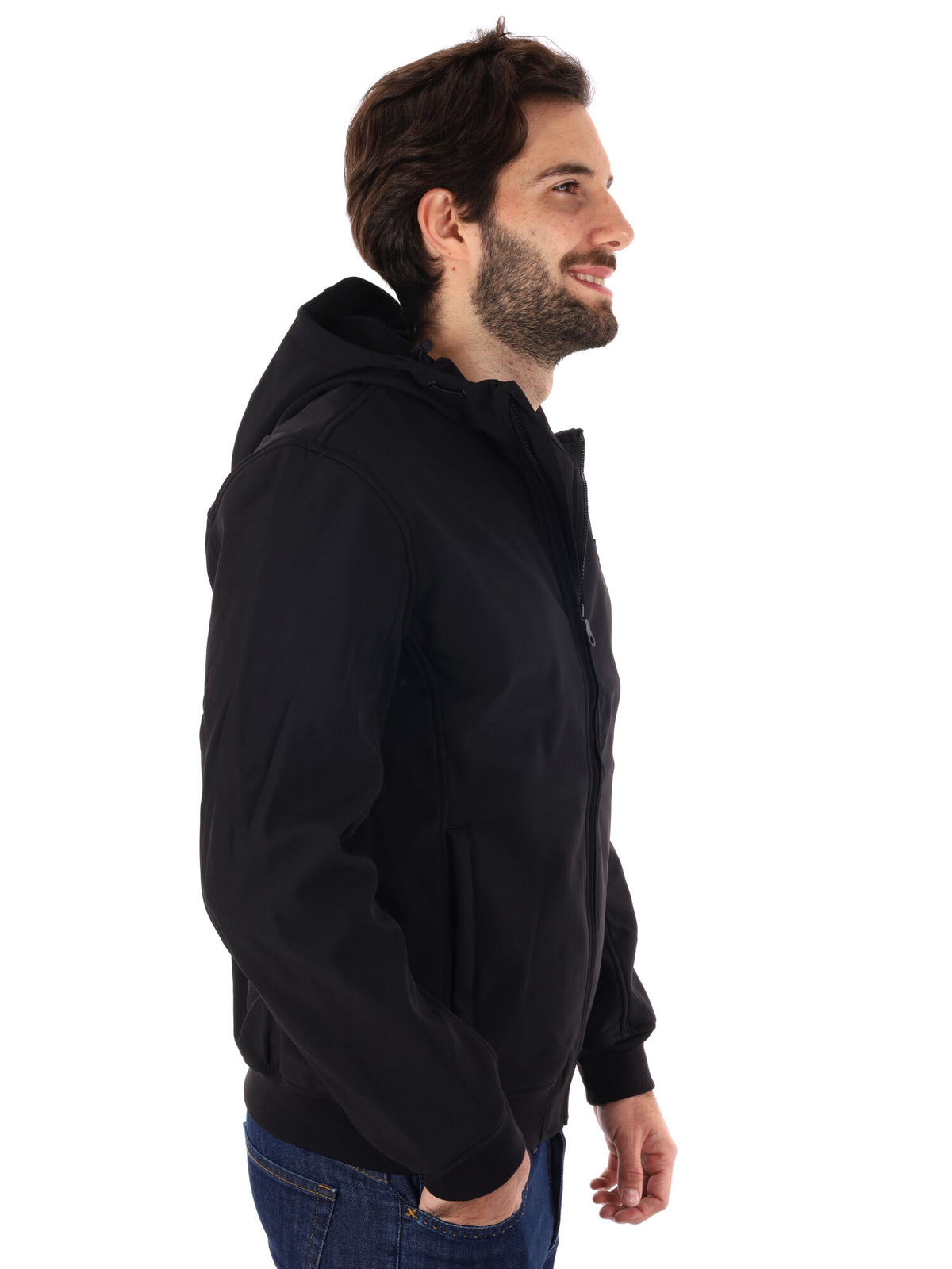 Lyle&scott softshell giubbino da uomo nero
