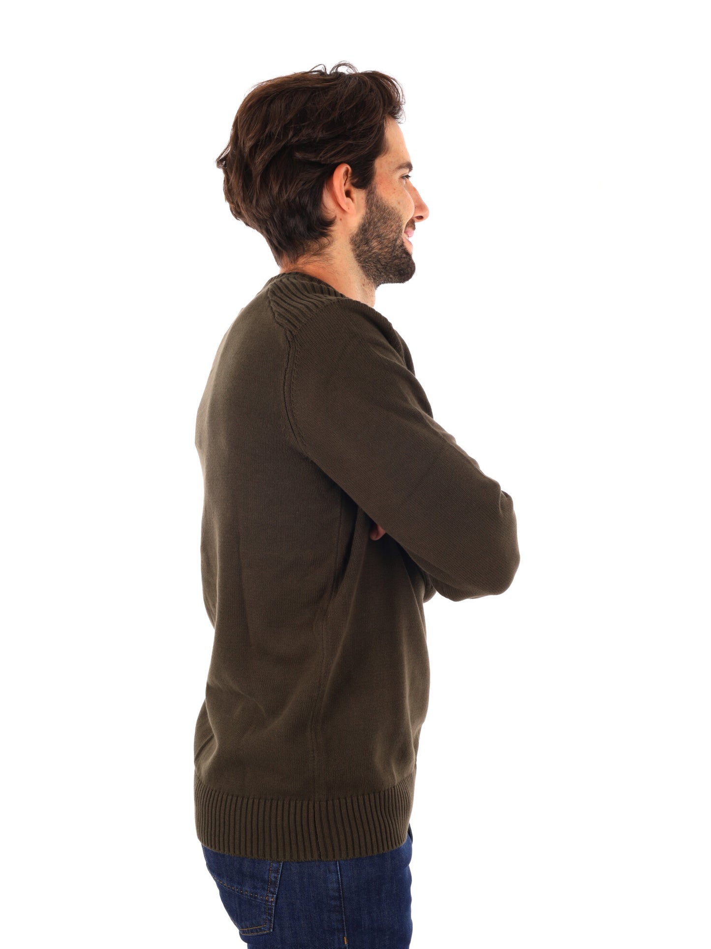 MAGLIONE LYLE&SCOTT DA UOMO OLIVA