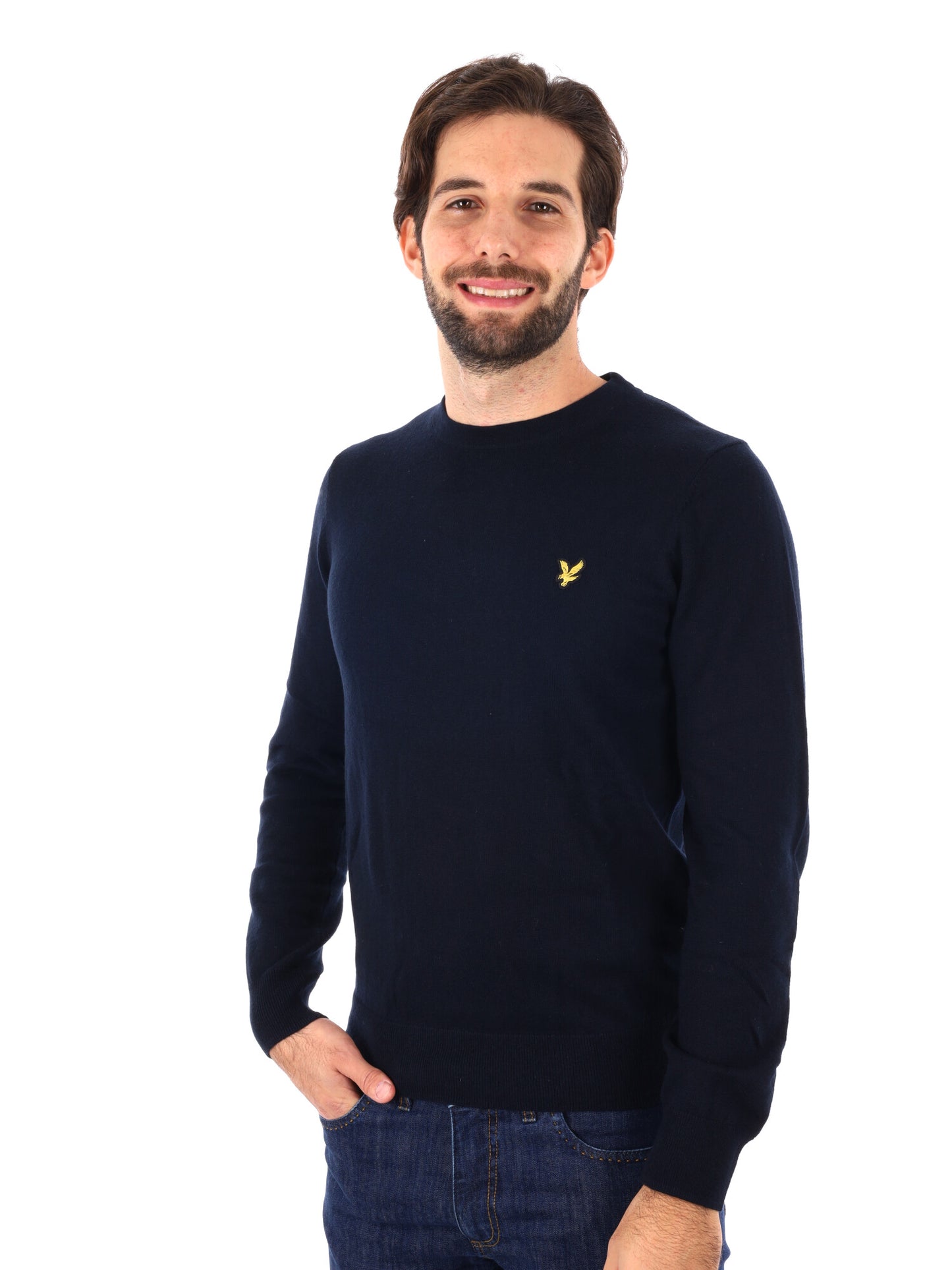 MAGLIA GIROCOLLO LYLE&SCOTT DA UOMO BLU