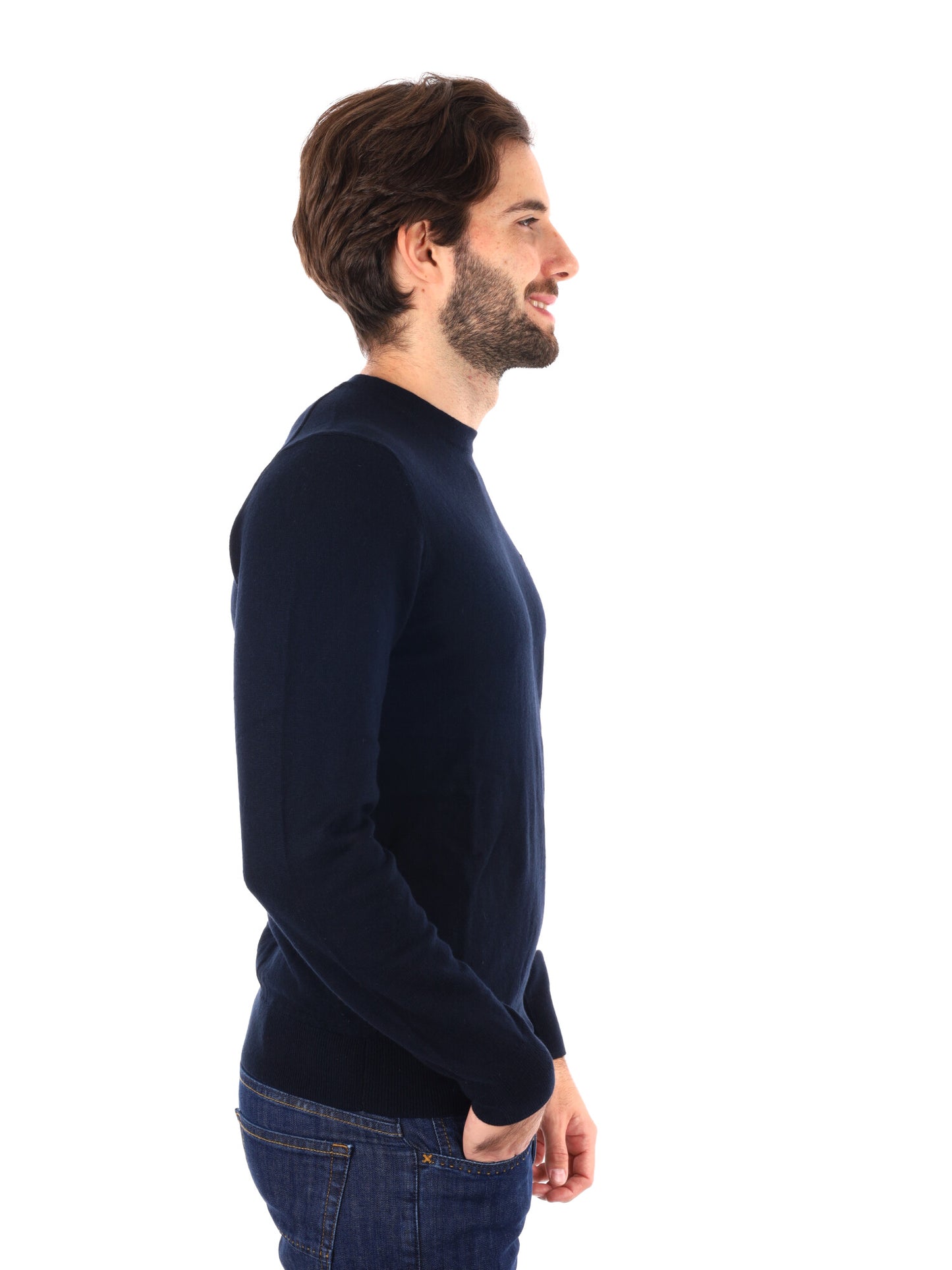 MAGLIA GIROCOLLO LYLE&SCOTT DA UOMO BLU