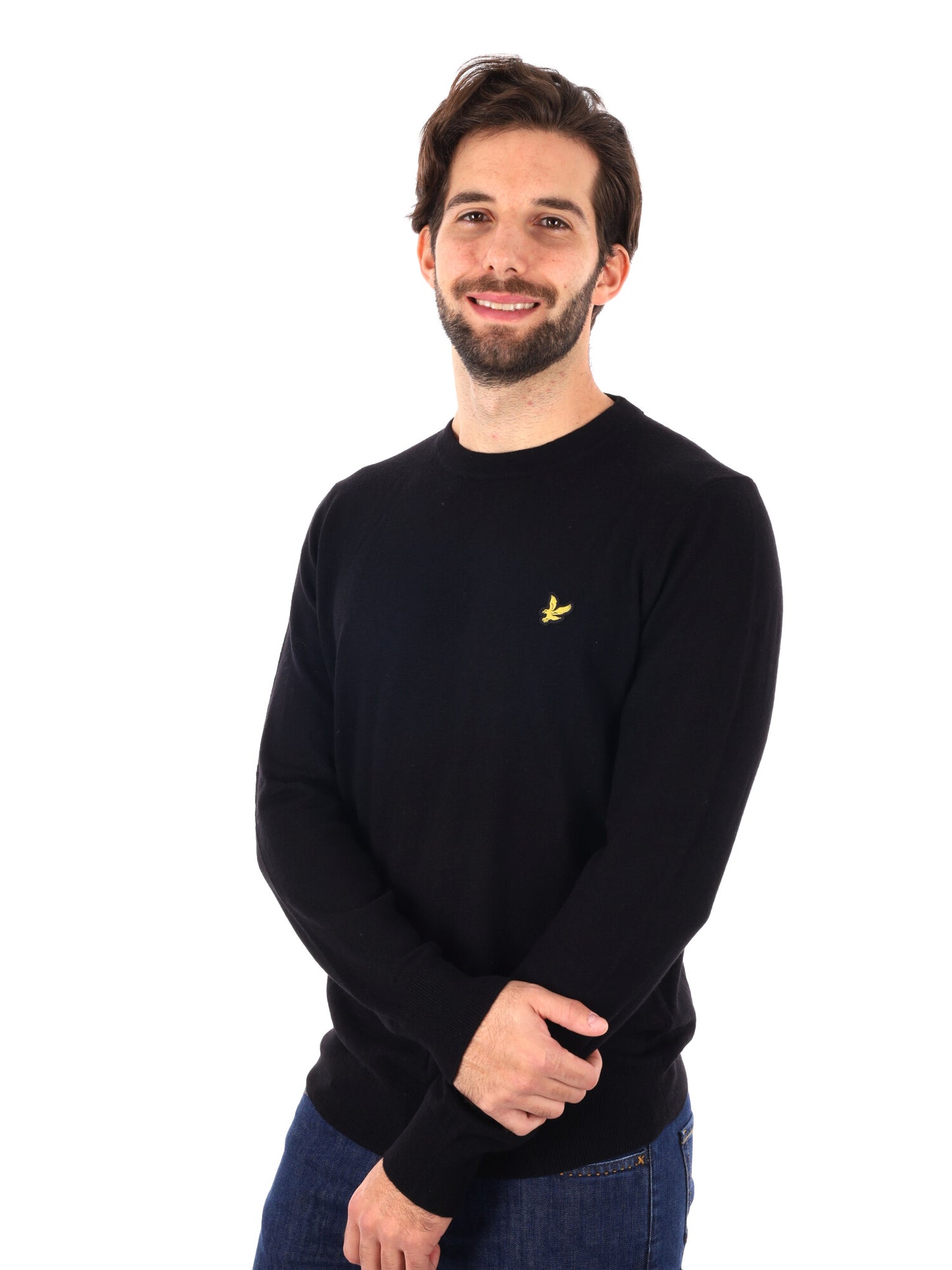 MAGLIA GIROCOLLO LYLE&SCOTT DA UOMO NERO