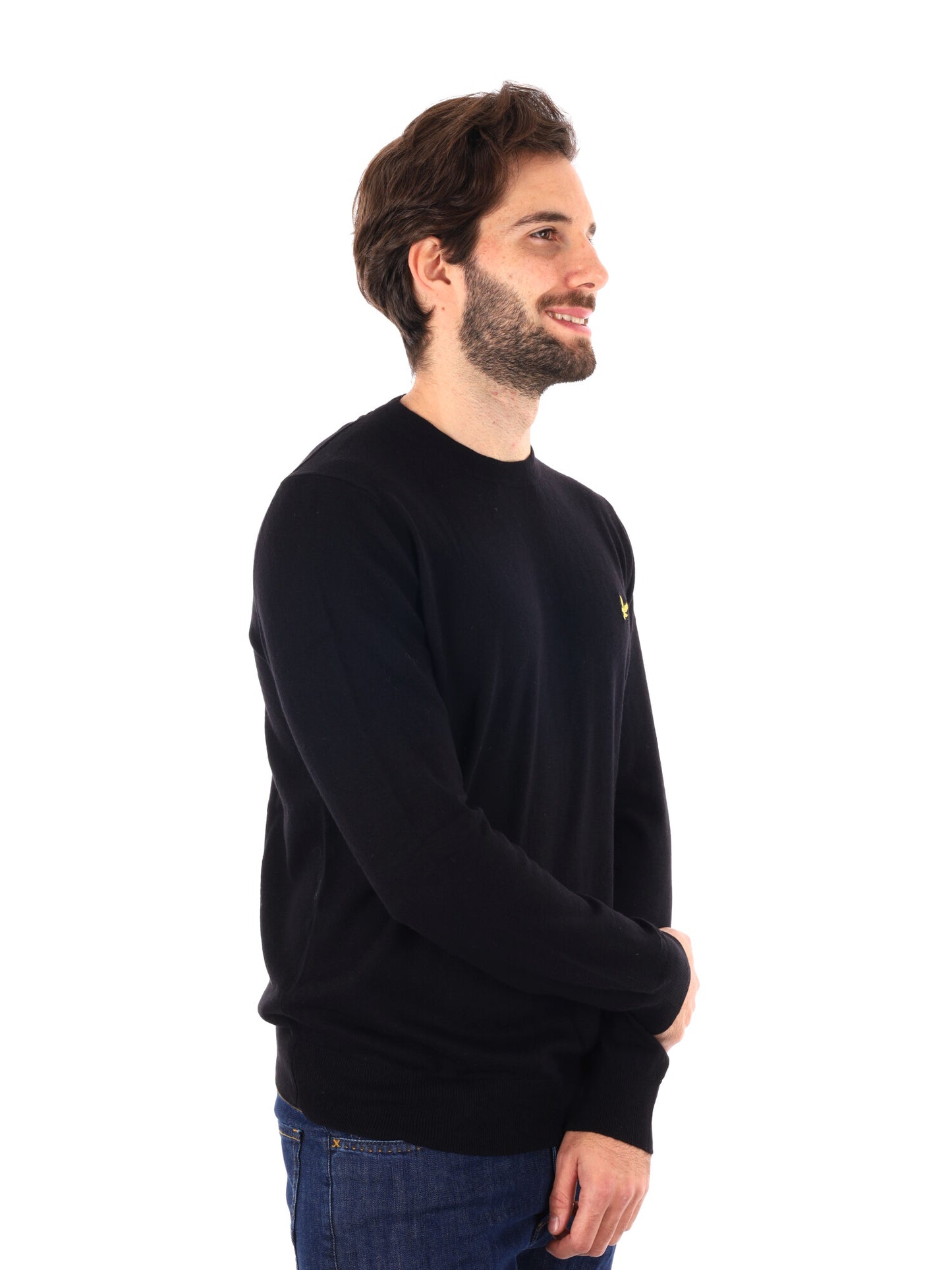 MAGLIA GIROCOLLO LYLE&SCOTT DA UOMO NERO