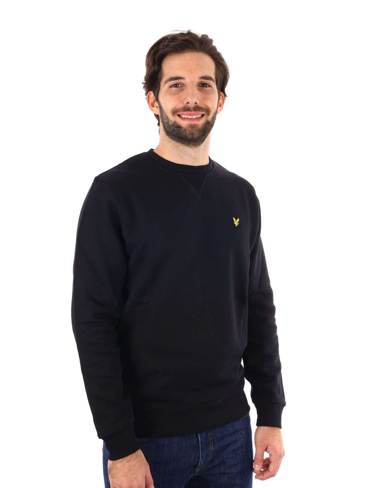 Lyle&scott felpa gir da uomo nero
