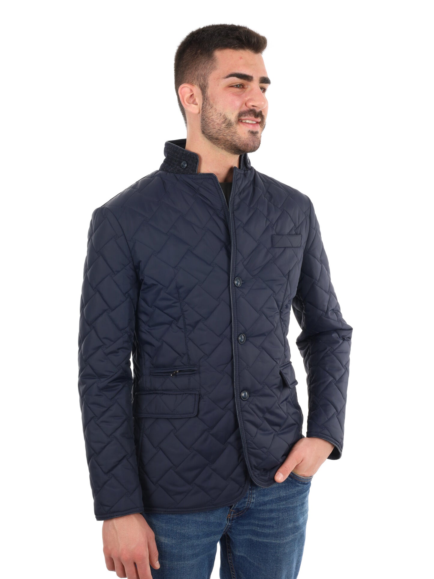 GIUBBINO TRAPUNTATO FB DA UOMO BLU