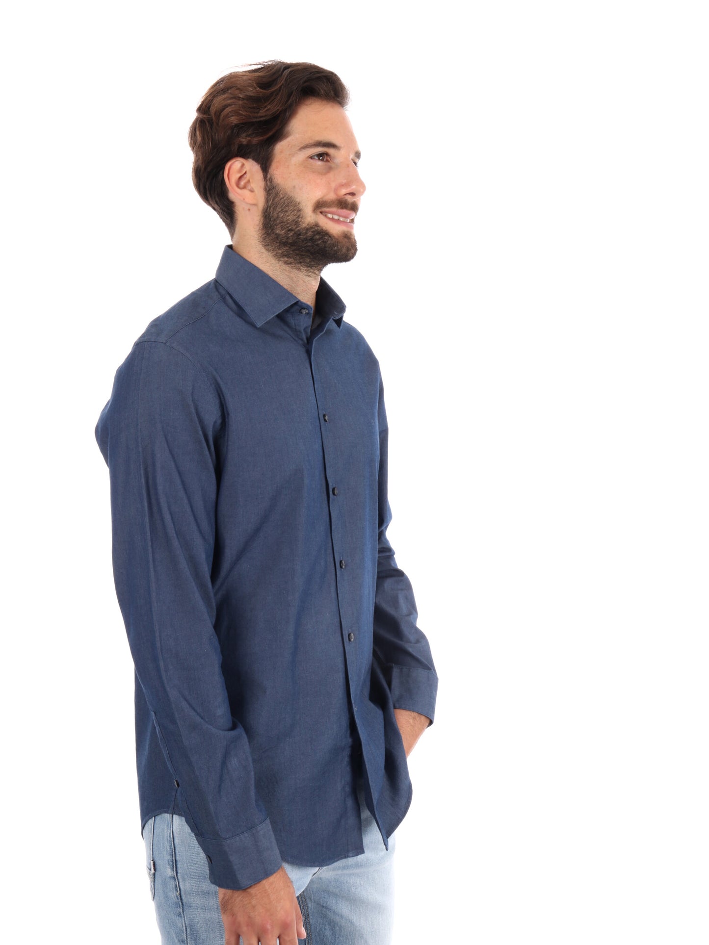 CAMICIA REGULAR CALVIN KLEIN JEANS UOMO DENIM