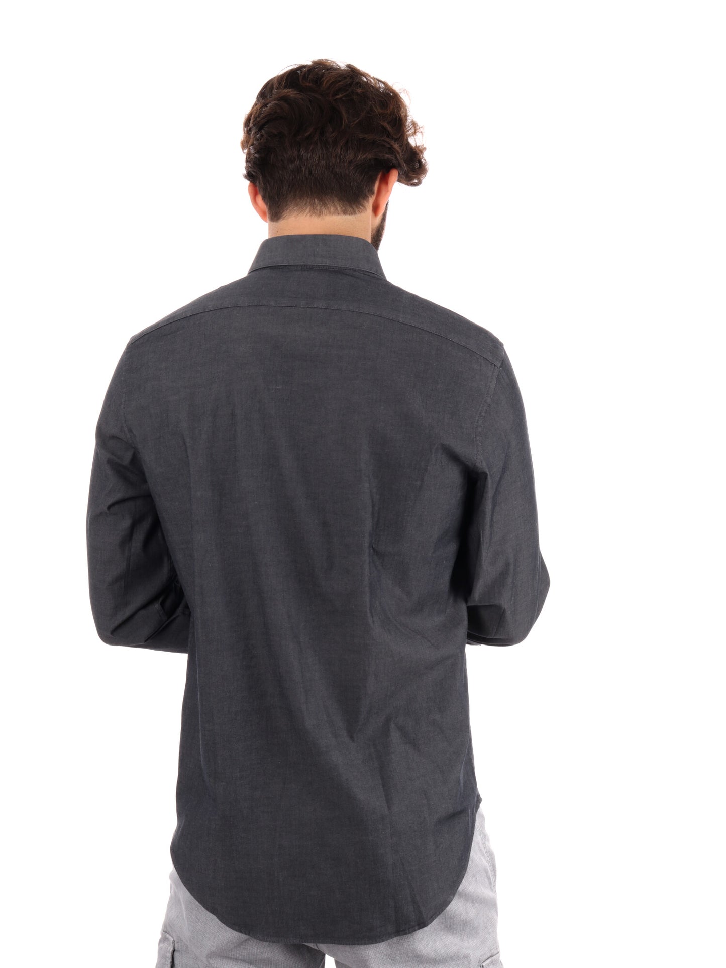 CAMICIA REGULAR CALVIN KLEIN JEANS UOMO  DENIM BLACK