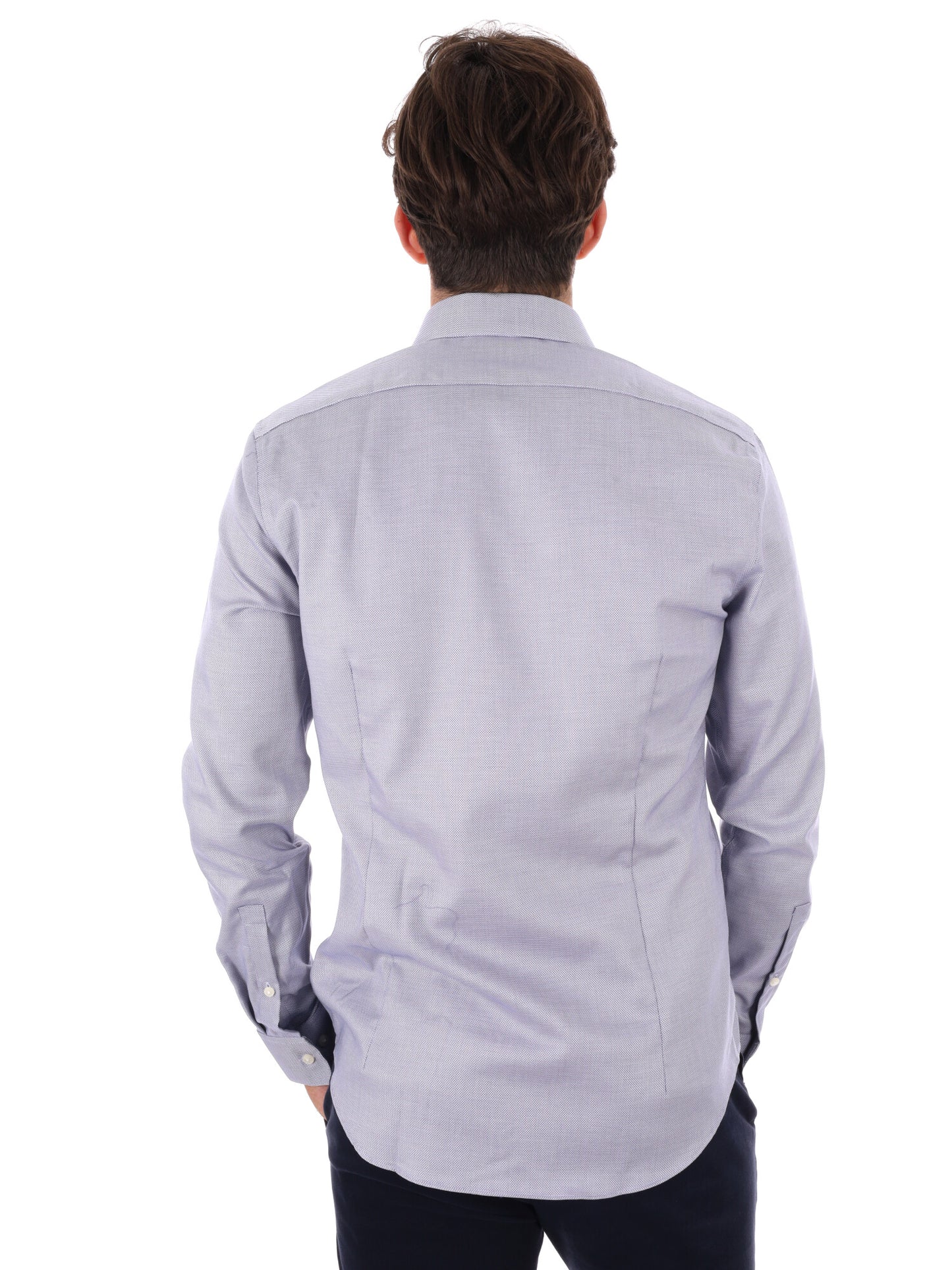 CAMICIA SLIM CALVIN KLEIN DA UOMO BLU