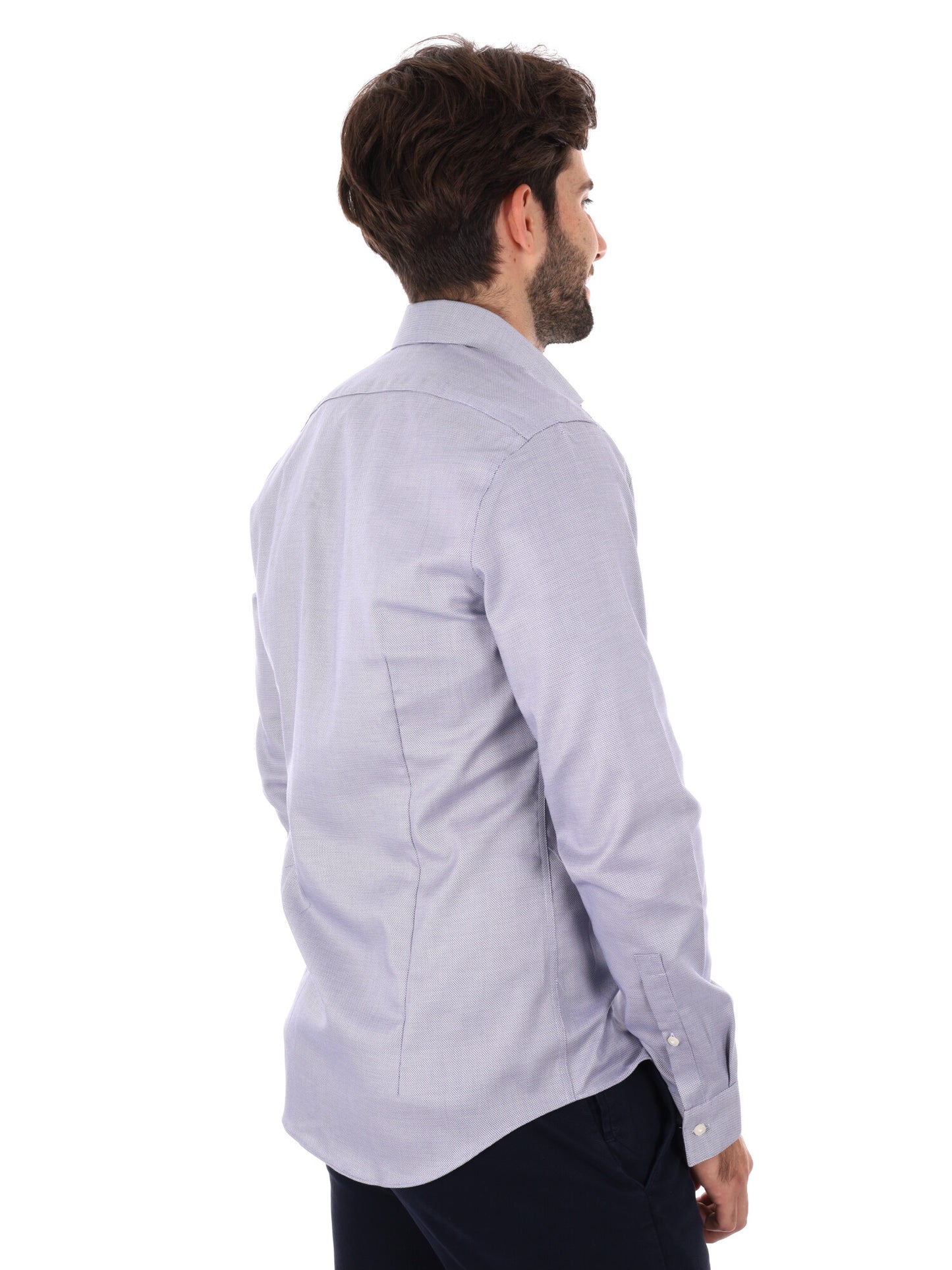 CAMICIA SLIM CALVIN KLEIN DA UOMO BLU