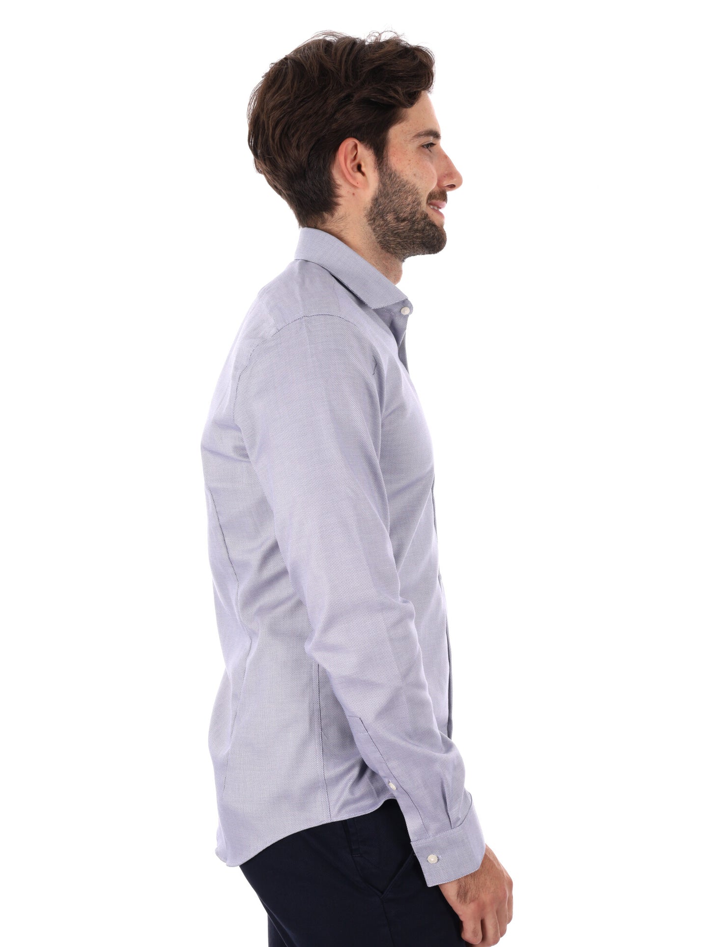 CAMICIA SLIM CALVIN KLEIN DA UOMO BLU