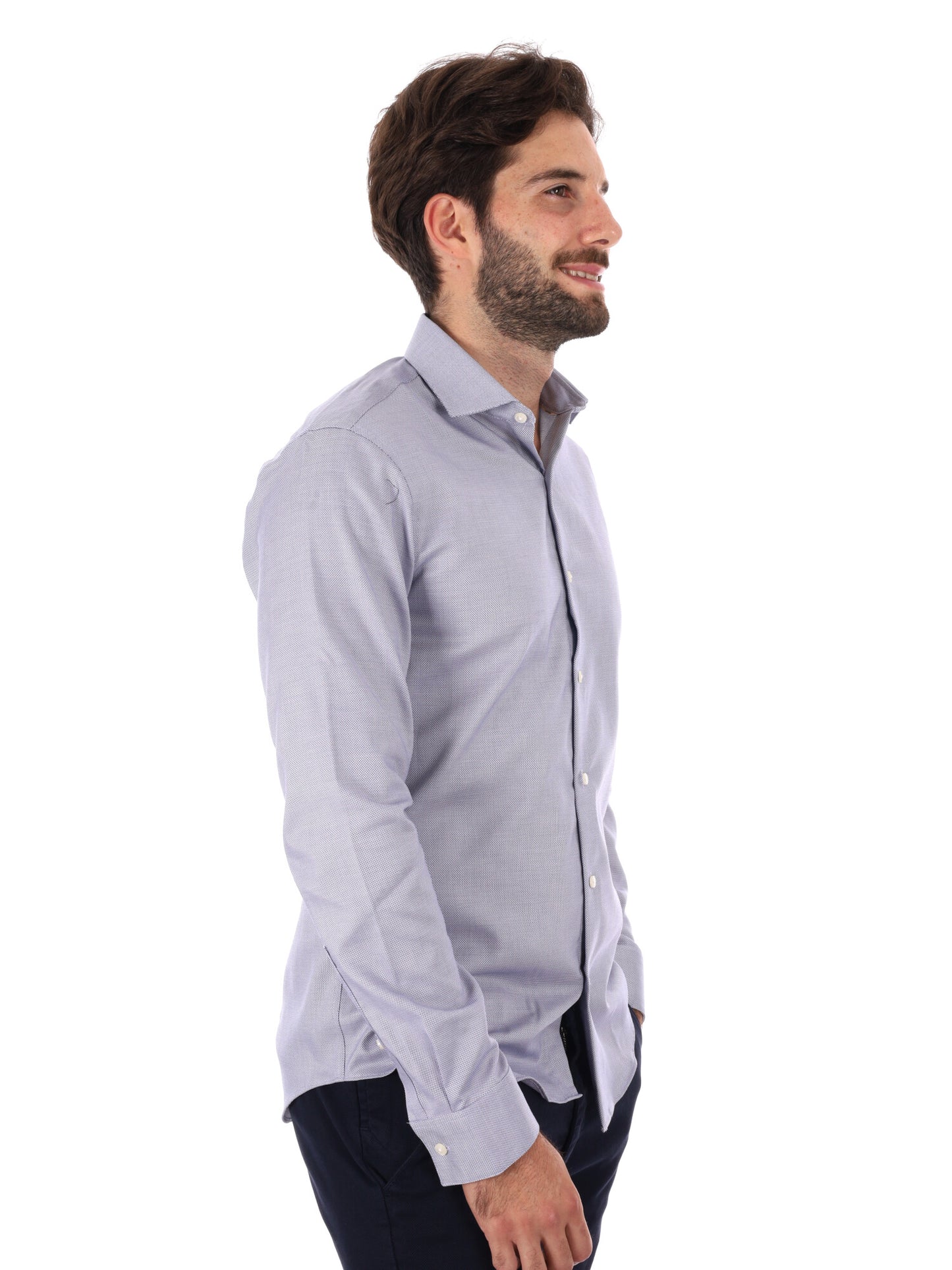 CAMICIA SLIM CALVIN KLEIN DA UOMO BLU