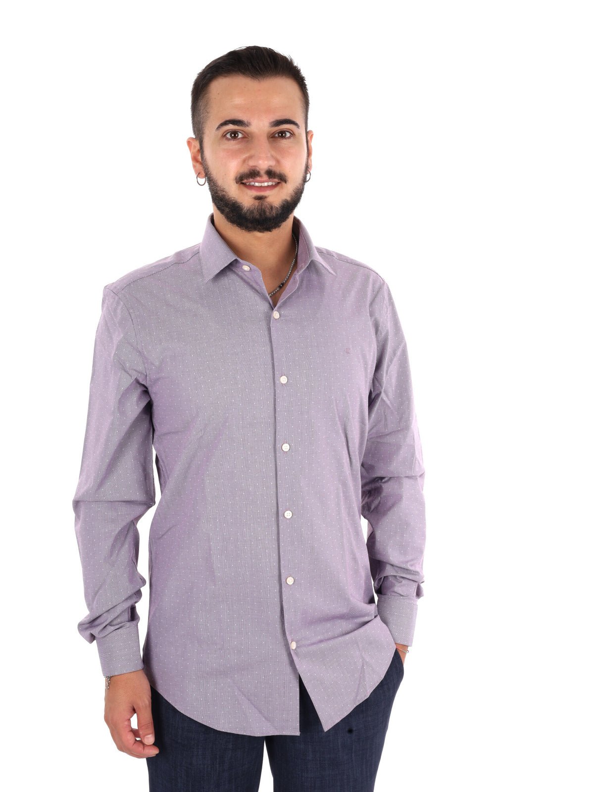 Calvin Klein Ess.Pop, camicia da uomo bordeaux
