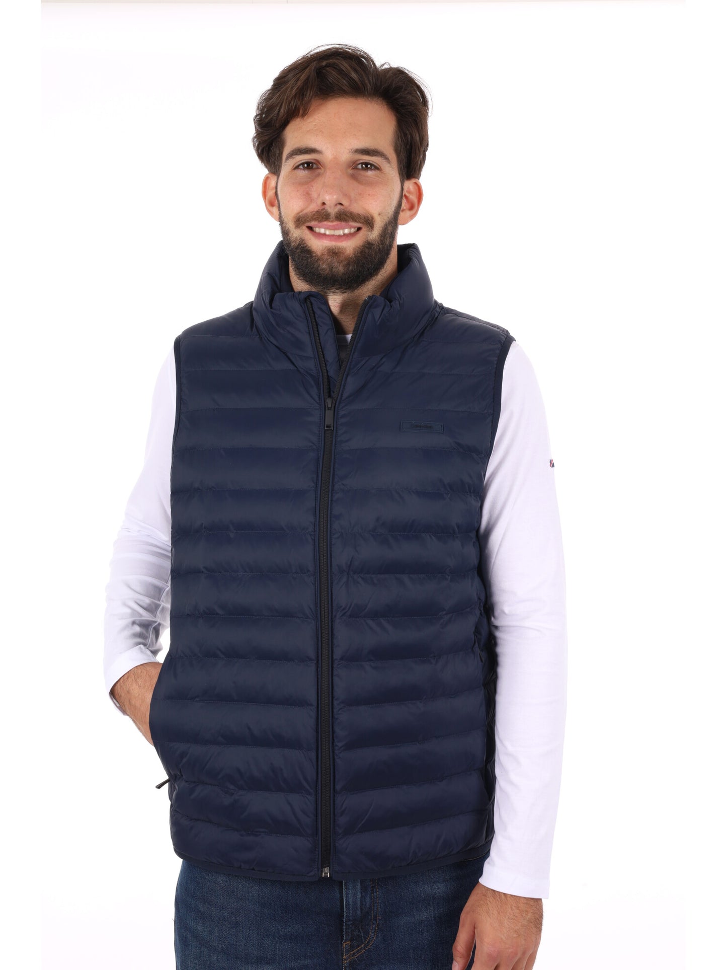 GILET SMANICATO IMBOTTITO CALVIN KLEIN JEANS DA UOMO BLU